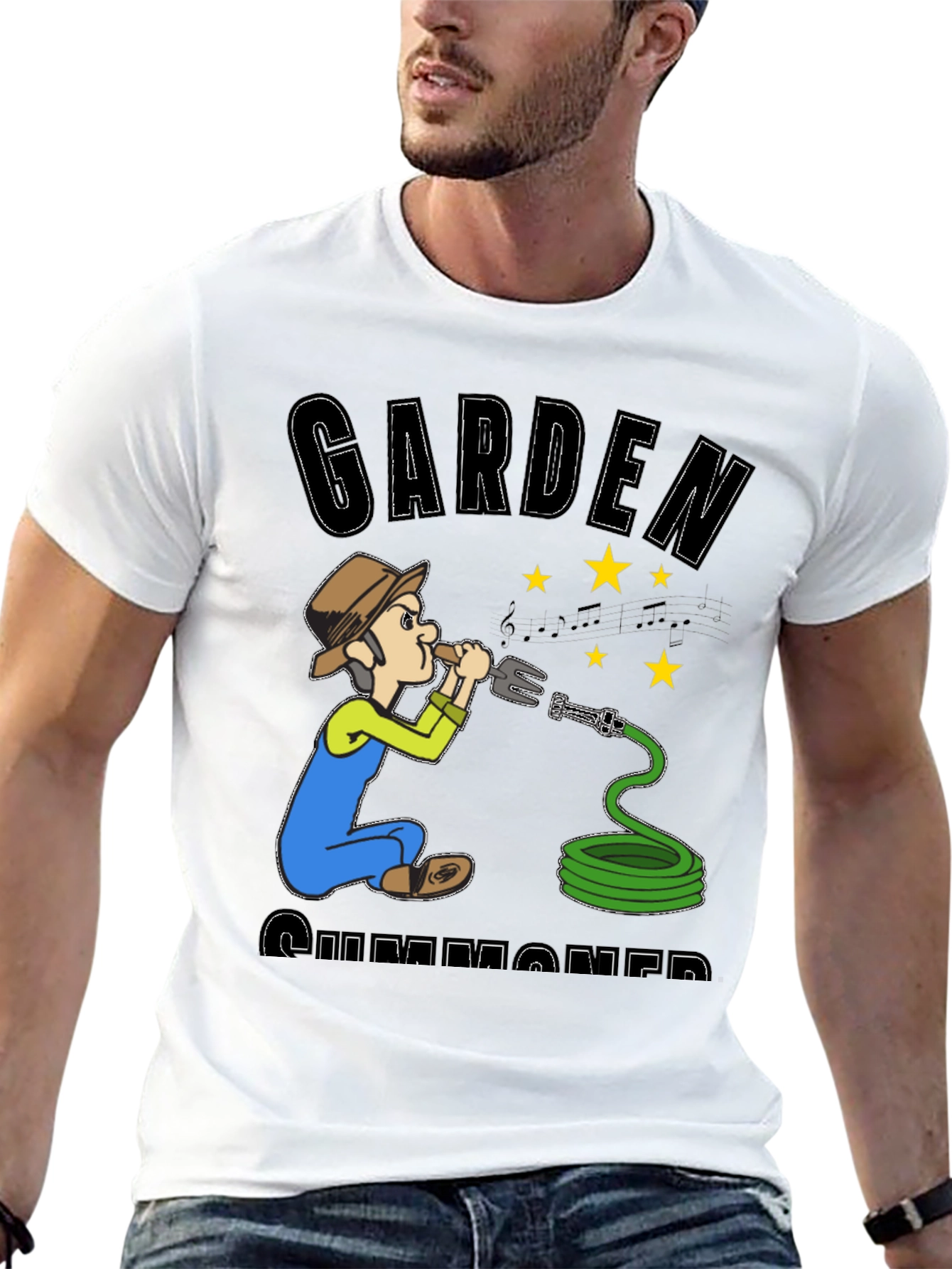 Black Gardener Summoner Graphic Tee - Novelty T-Shirt view 13