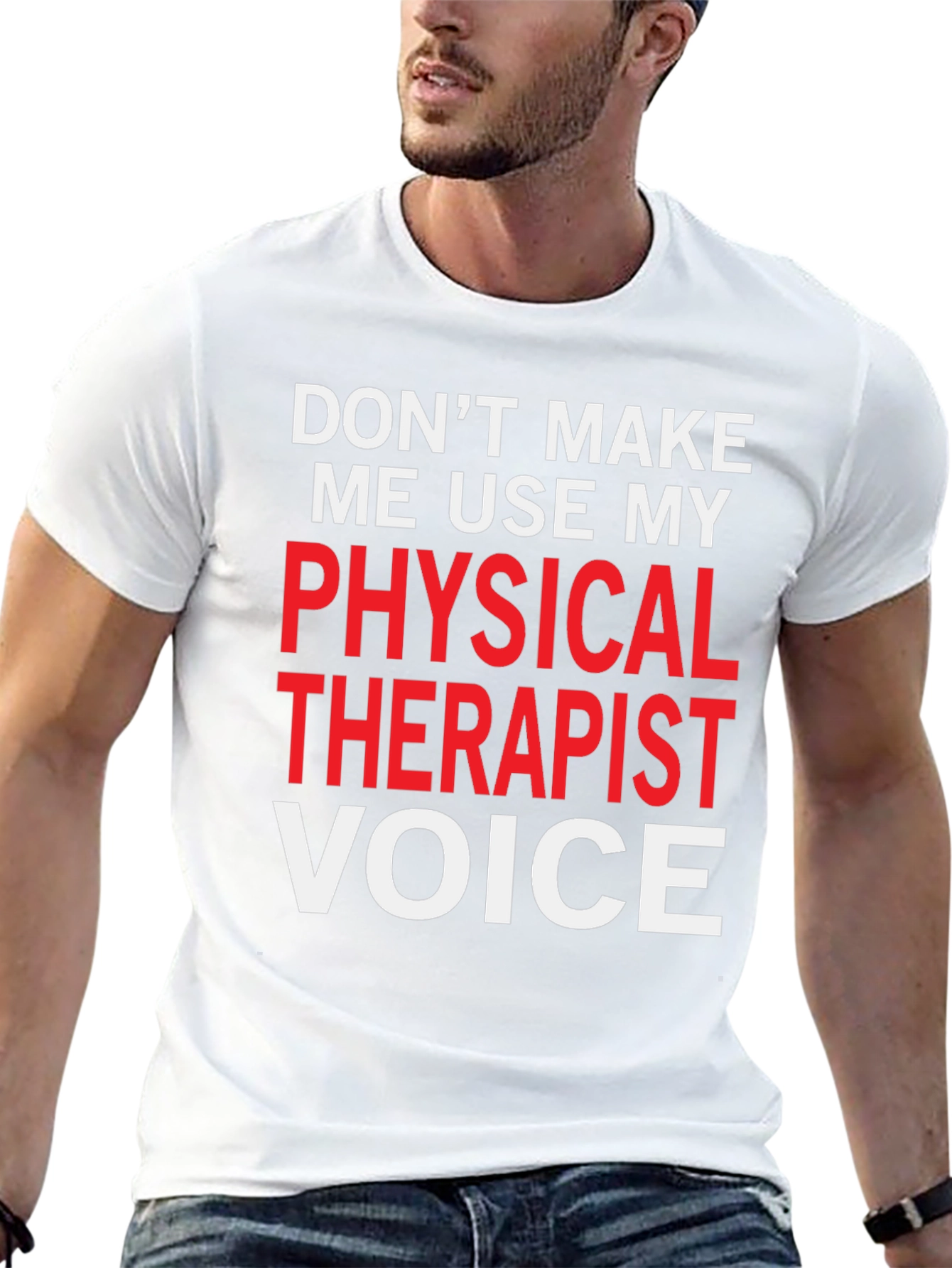 Black Physical Therapist Voice Graphic Tee view 13