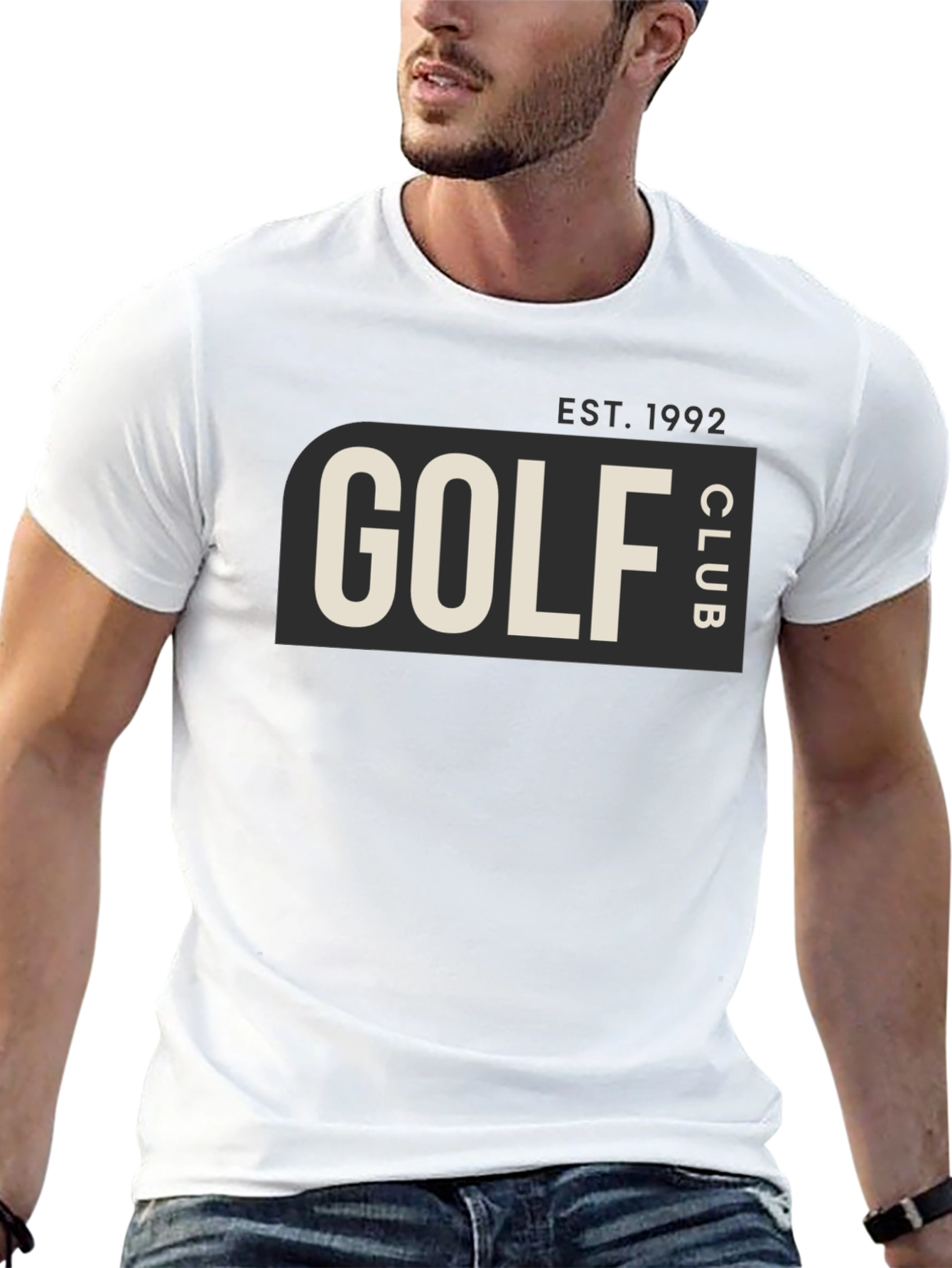 Black Golf Club EST. 1992 Tee - Stylish Black Cotton T-Shirt view 13