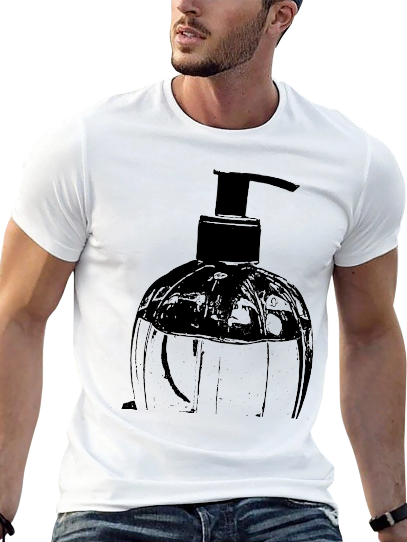 Black Black Soap Dispenser Graphic Tee view 13