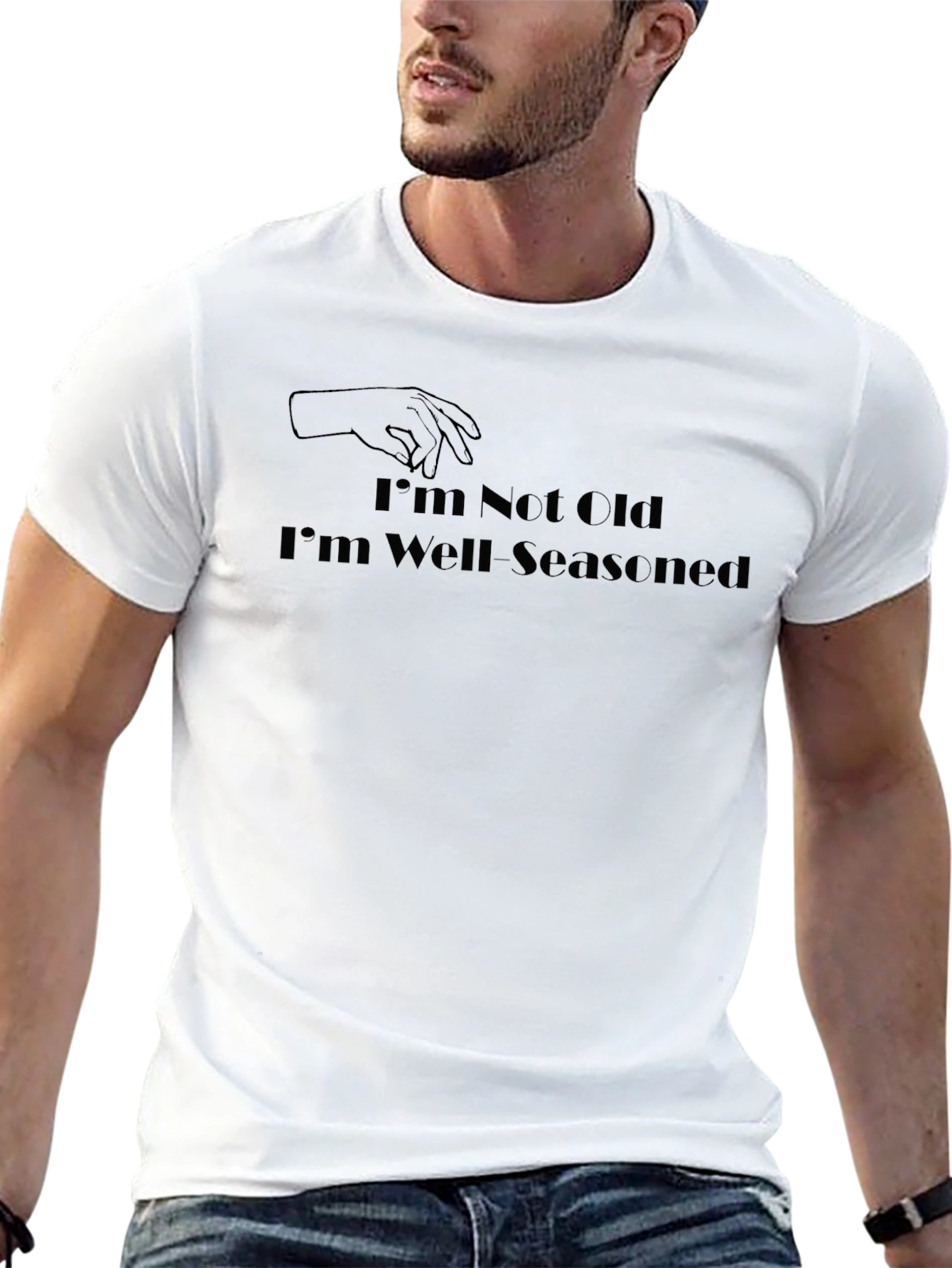 Black Well Seasoned T-Shirt - Funny Sarcastic Tee view 13