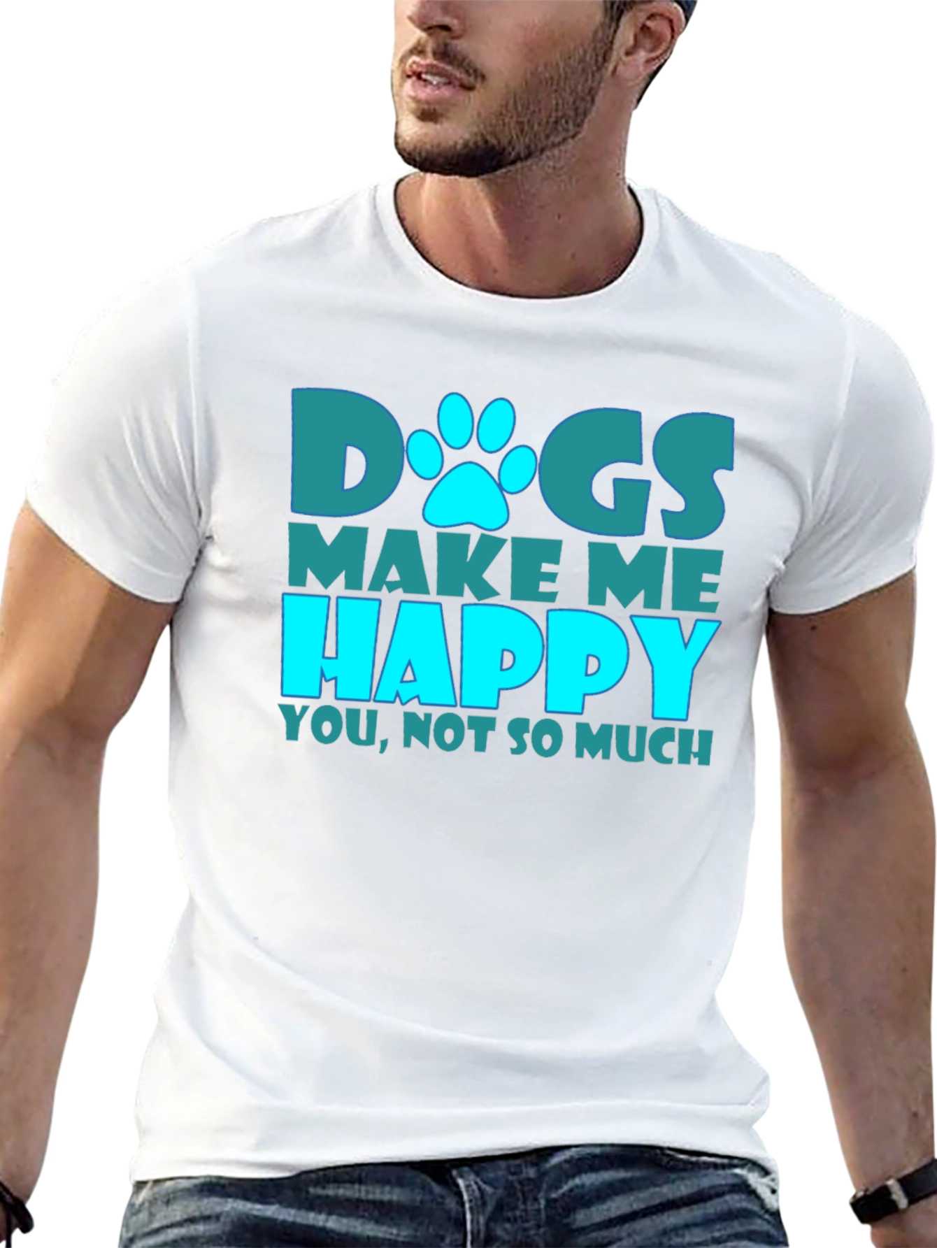 Black Dogs Make Me Happy Graphic Tee view 13