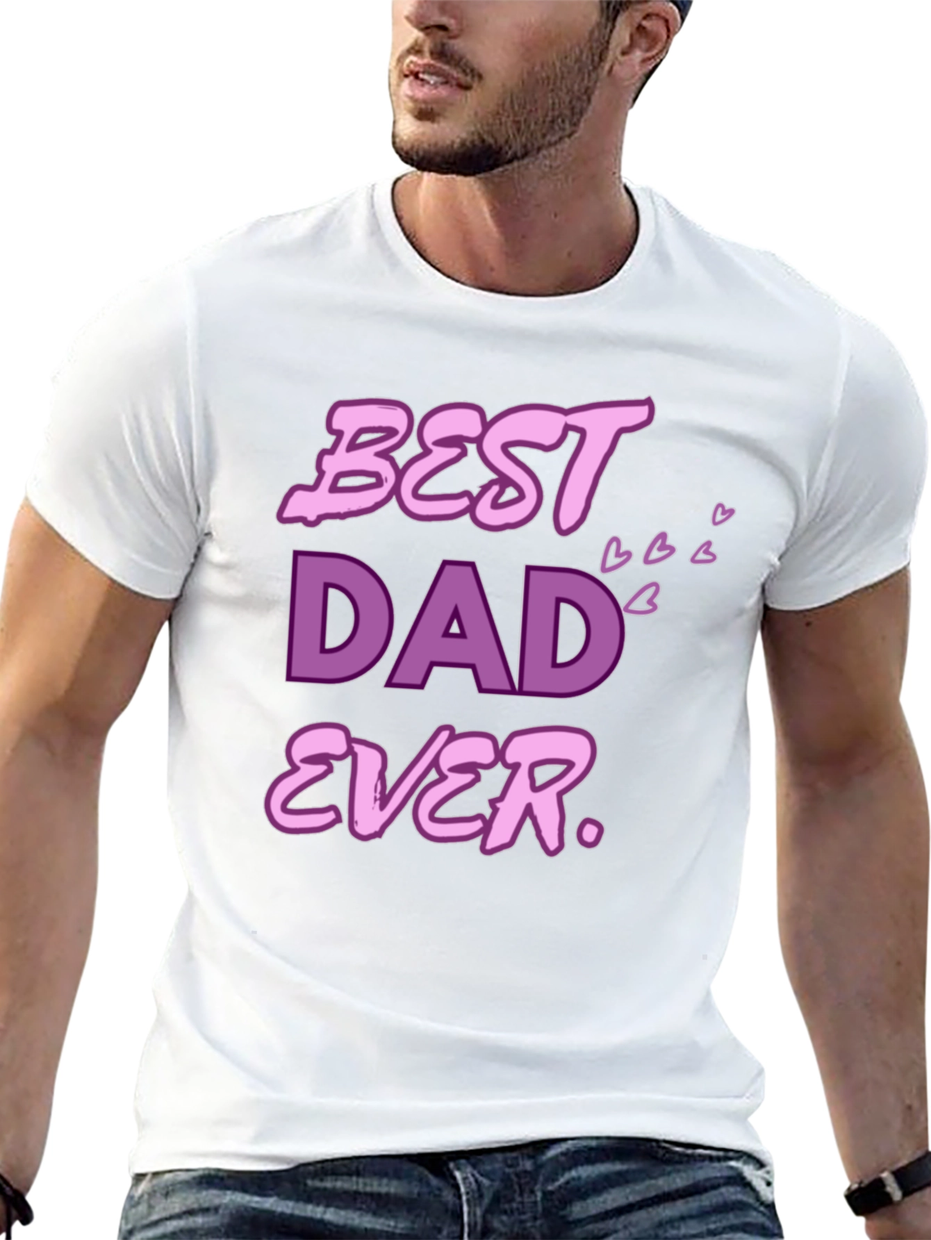 Black Best Dad Ever T-Shirt view 13