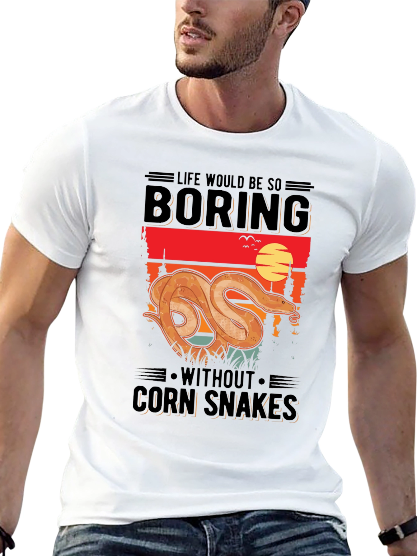 Life Would Be So Boring Corn Snake T-Shirt - 13