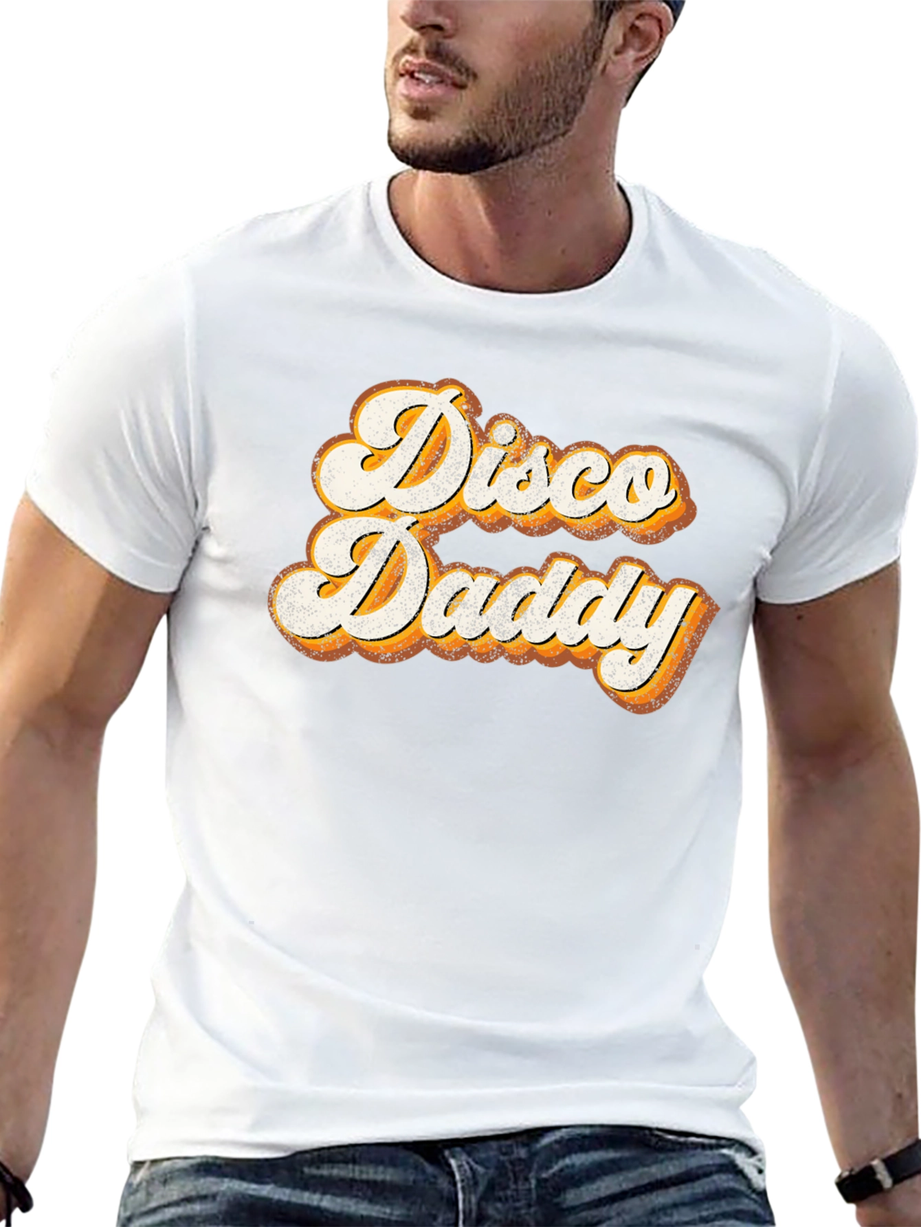 Black Retro Disco Daddy T-Shirt - Vintage Style view 13
