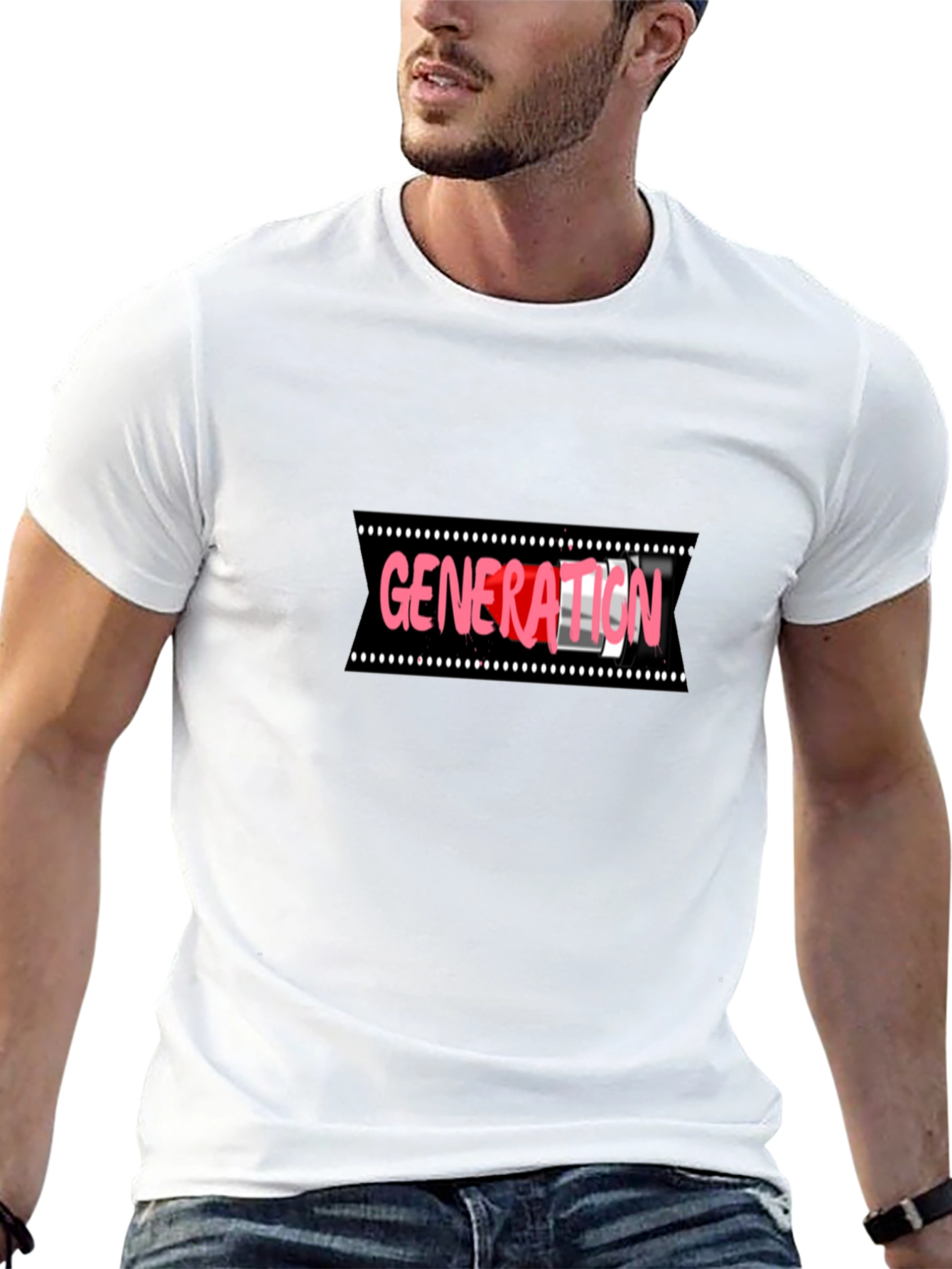 Black Generation T-Shirt - Black Crew Neck Tee view 13