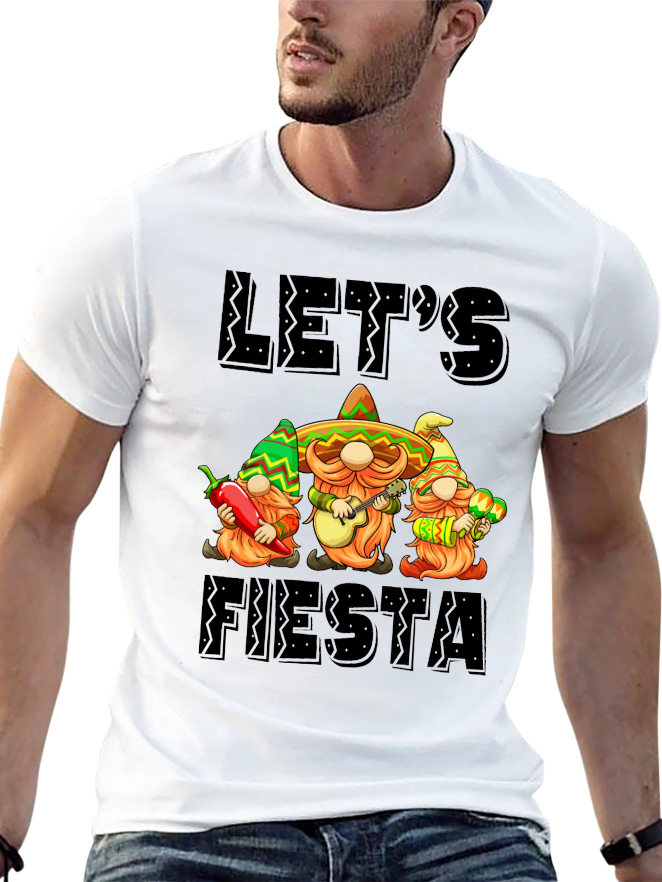 Let's Fiesta Gnome Graphic Tee - 13
