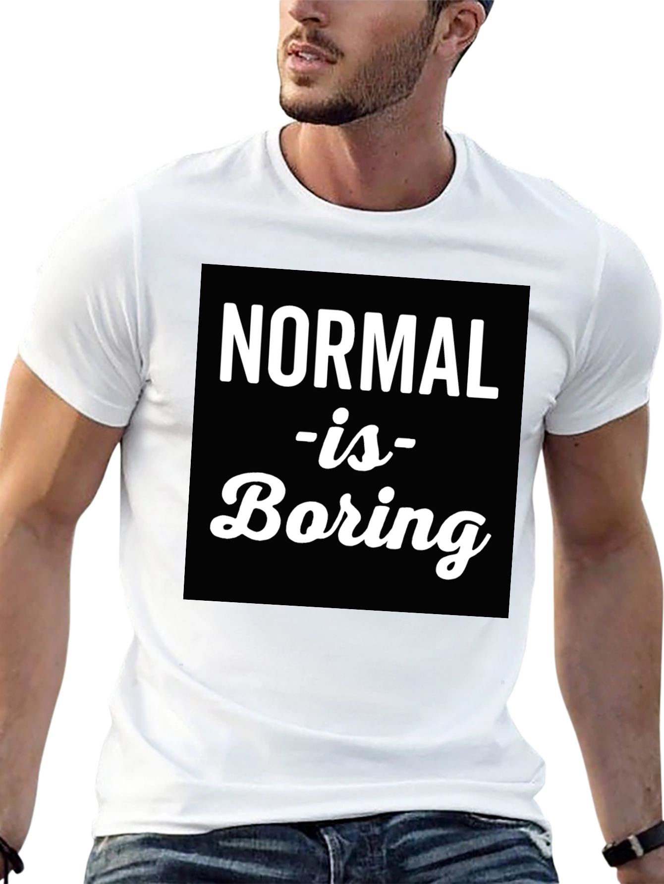 Black Normal is Boring Graphic Tee view 13