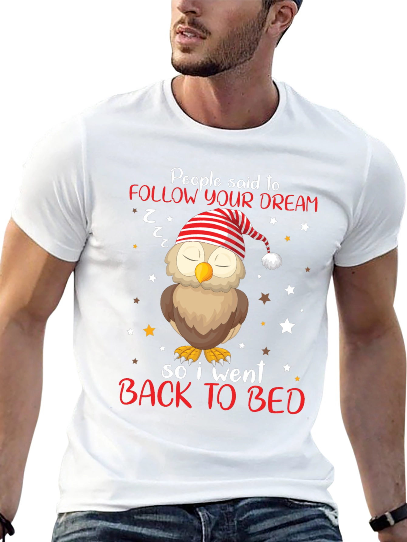 Black Follow Your Dream Owl T-Shirt - Sleepy Bedtime Tee view 13