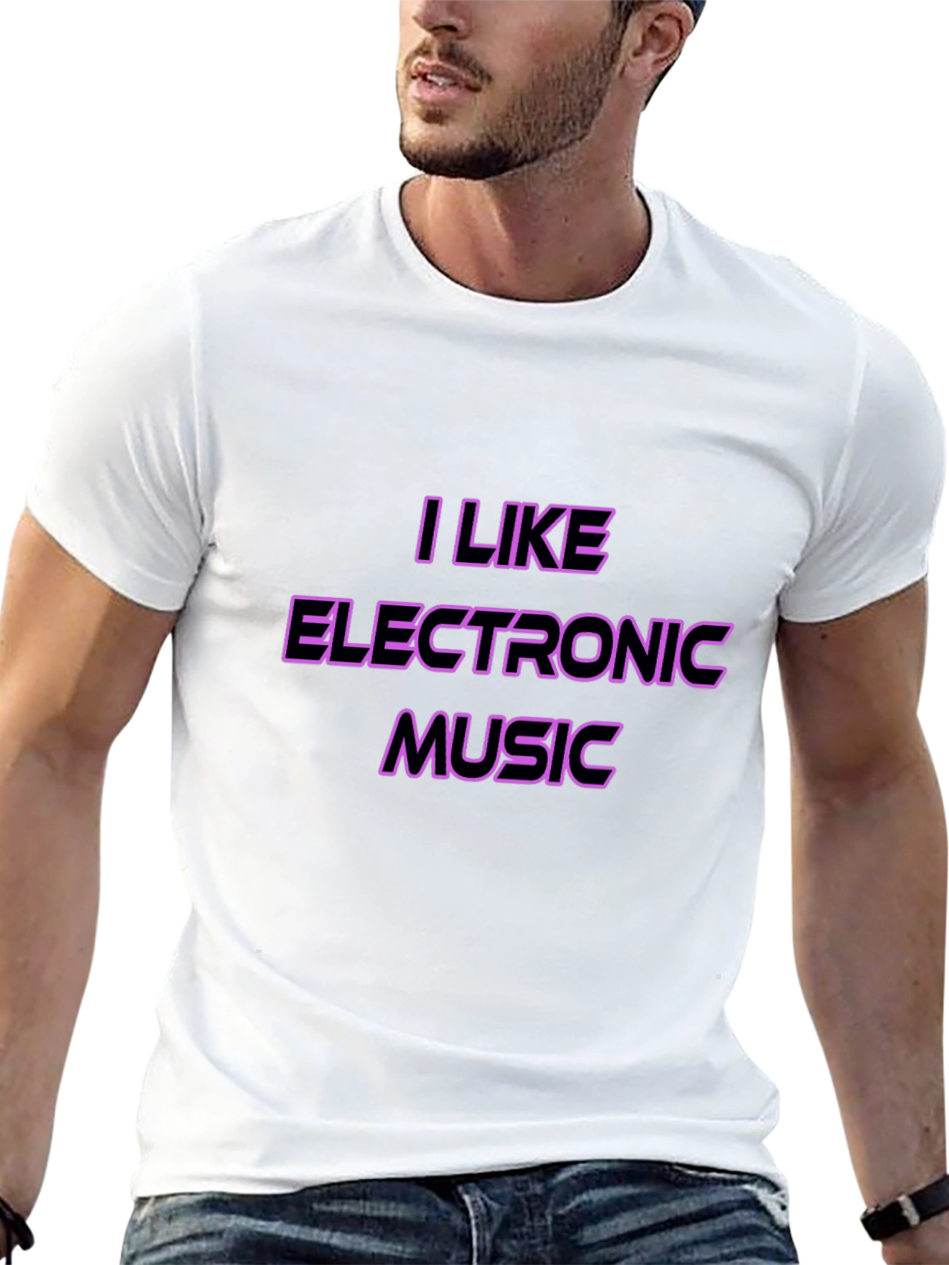 Black I Like Electronic Music Black T-Shirt view 13