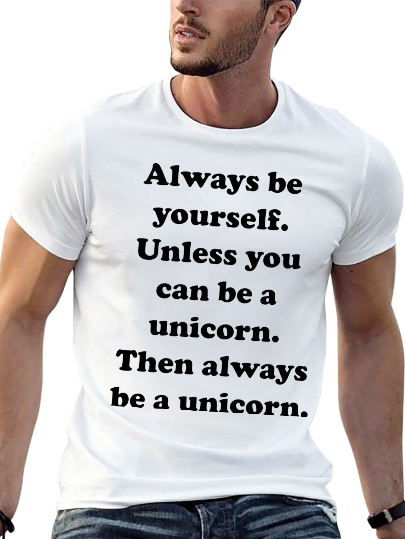 Black Always Be Yourself Unicorn T-Shirt view 13