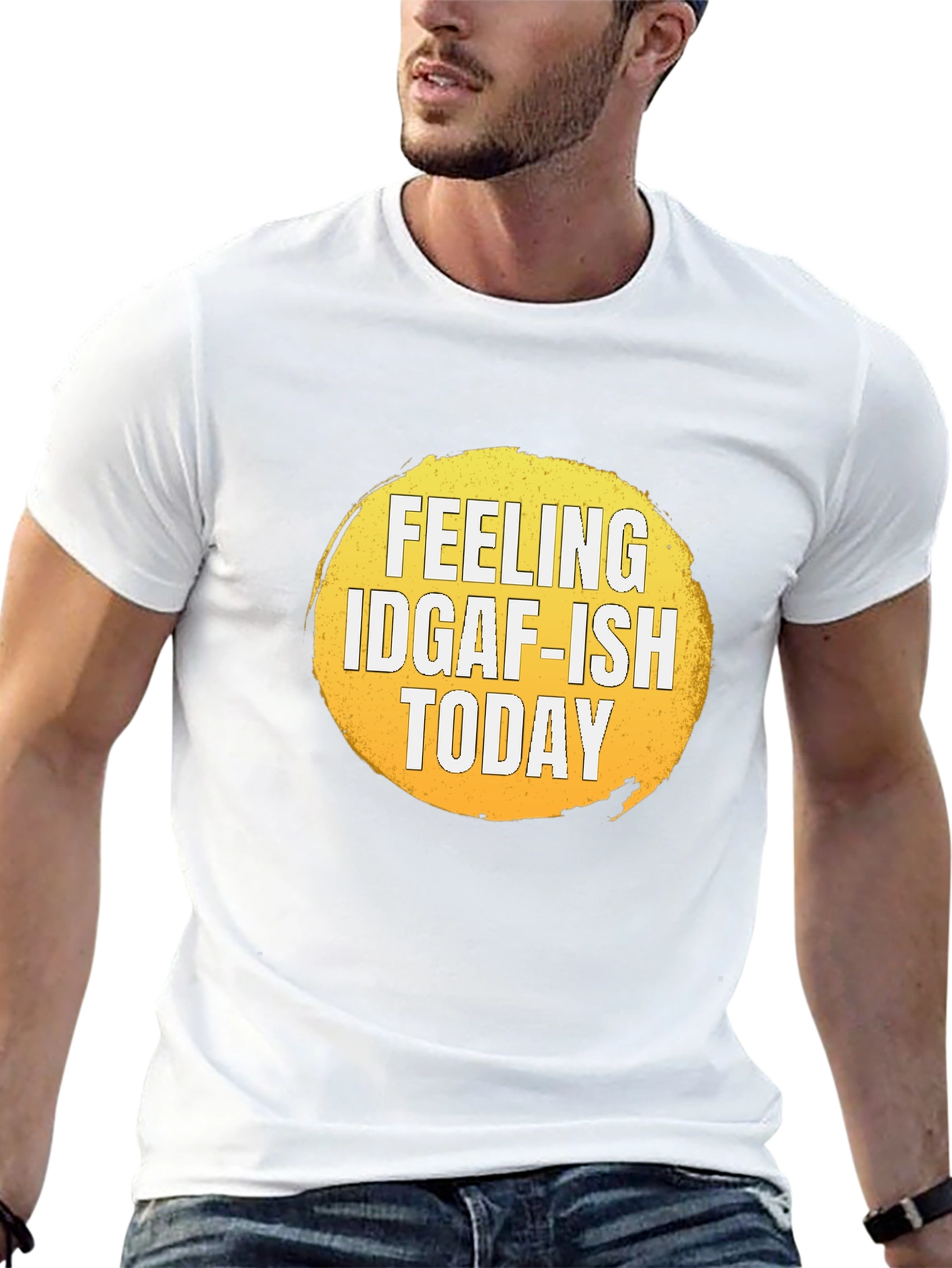 Black Feeling IDGAF-ISH Today Graphic T-Shirt view 13