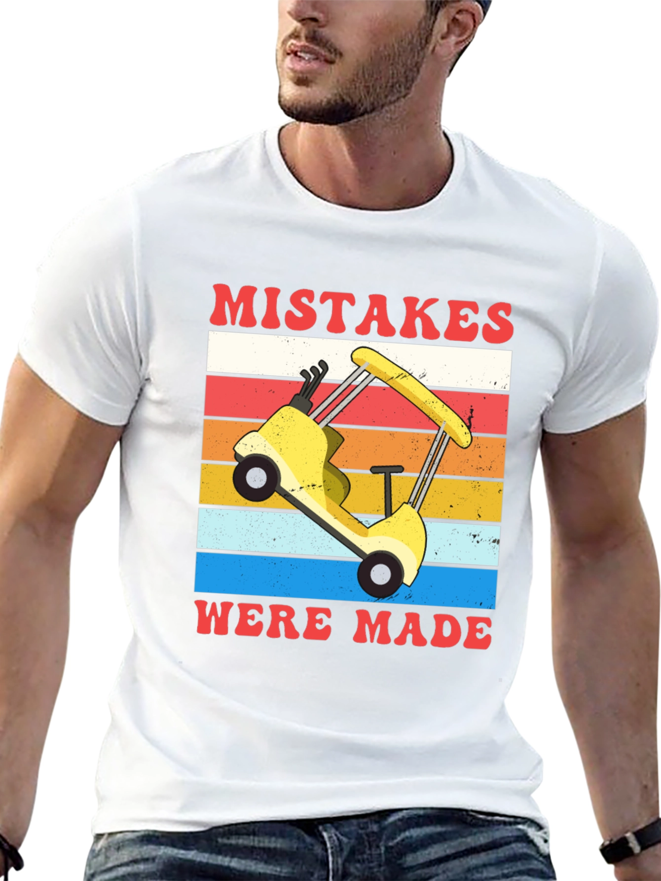 Black Mistakes Were Made Golfing Tee view 13