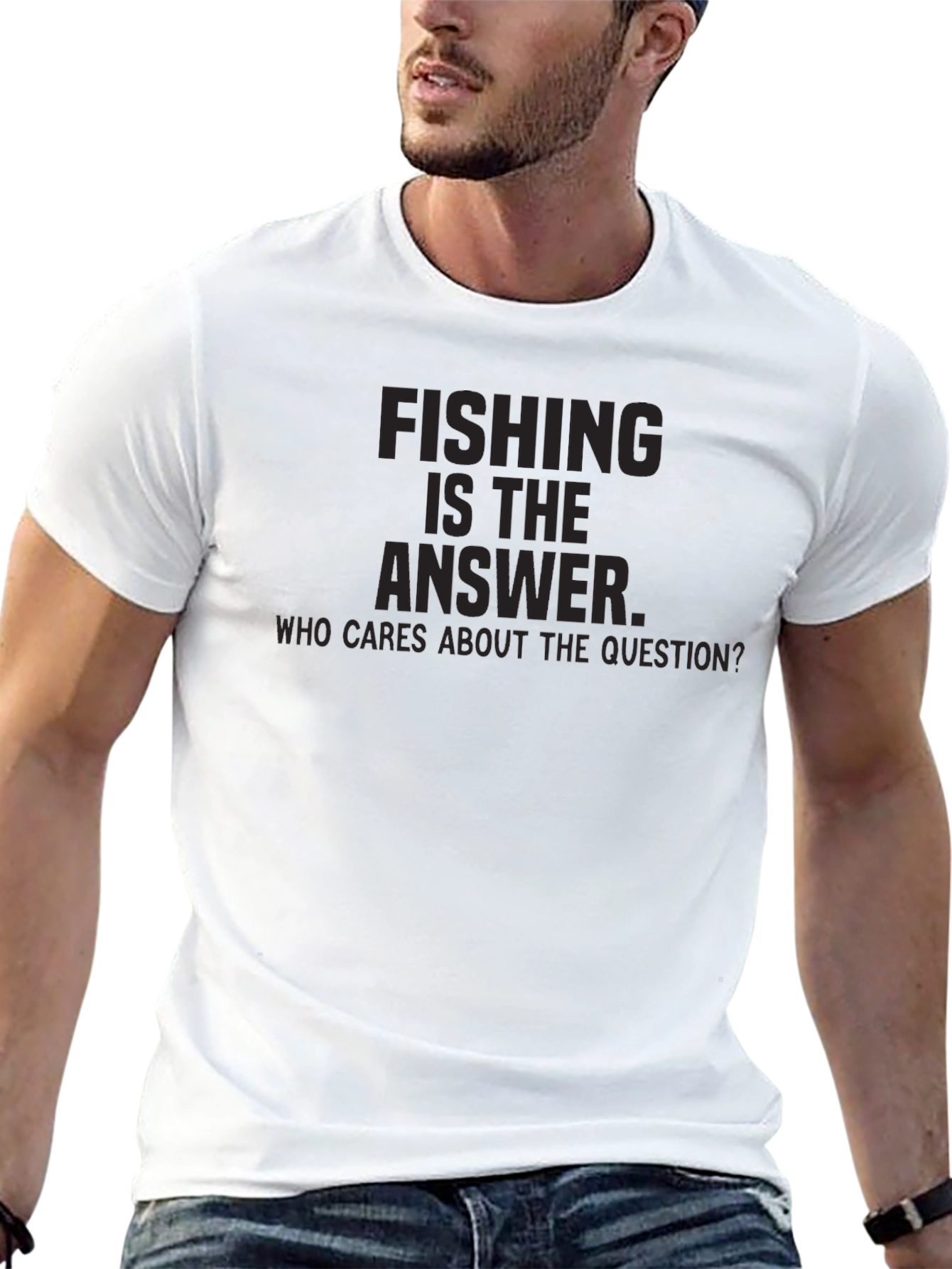 Black Fishing is the Answer T-Shirt view 13