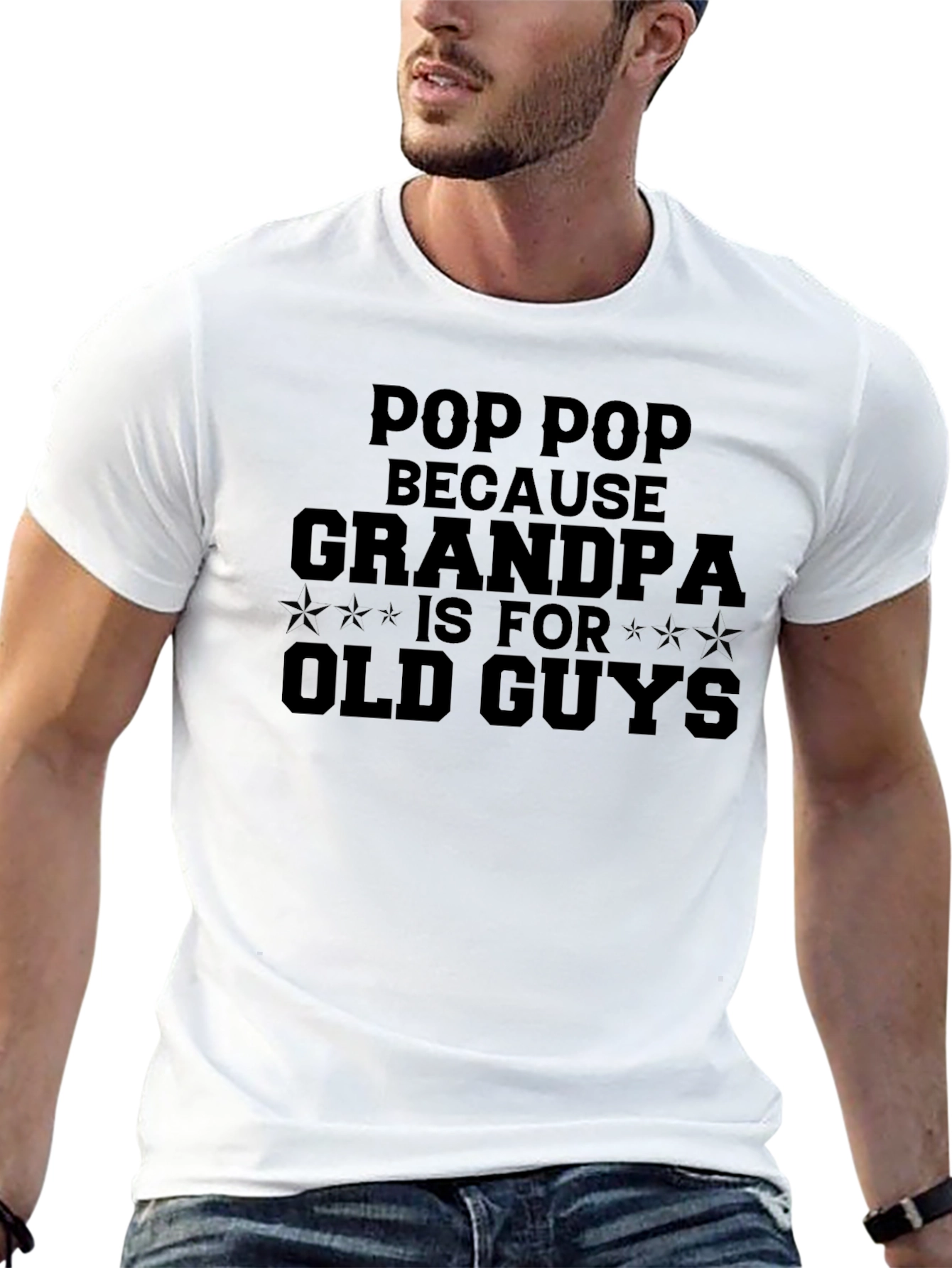 Black Pop Pop - Because Grandpa Is For Old Guys T-Shirt view 13