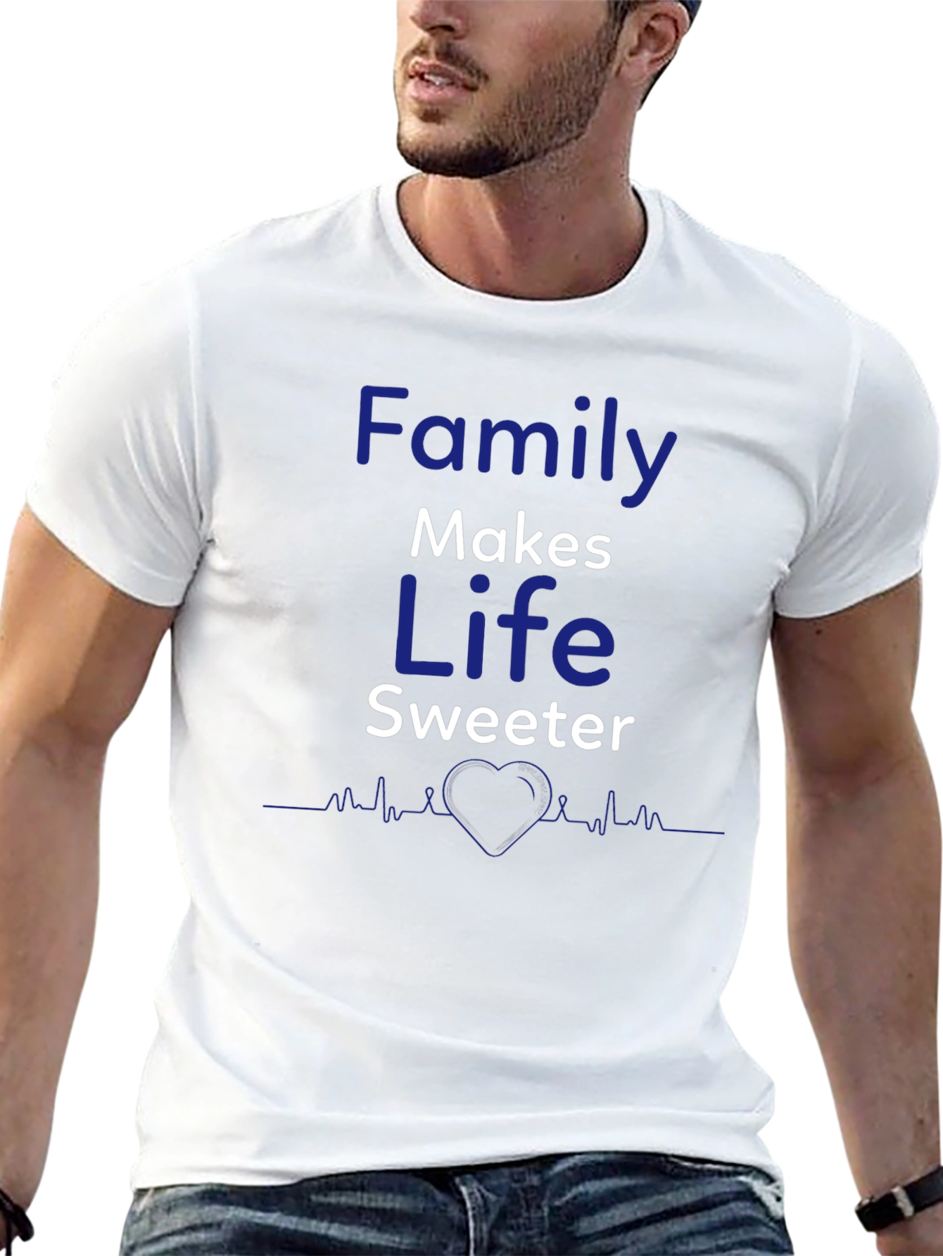 Black Family Makes Life Sweeter Black T-Shirt view 13