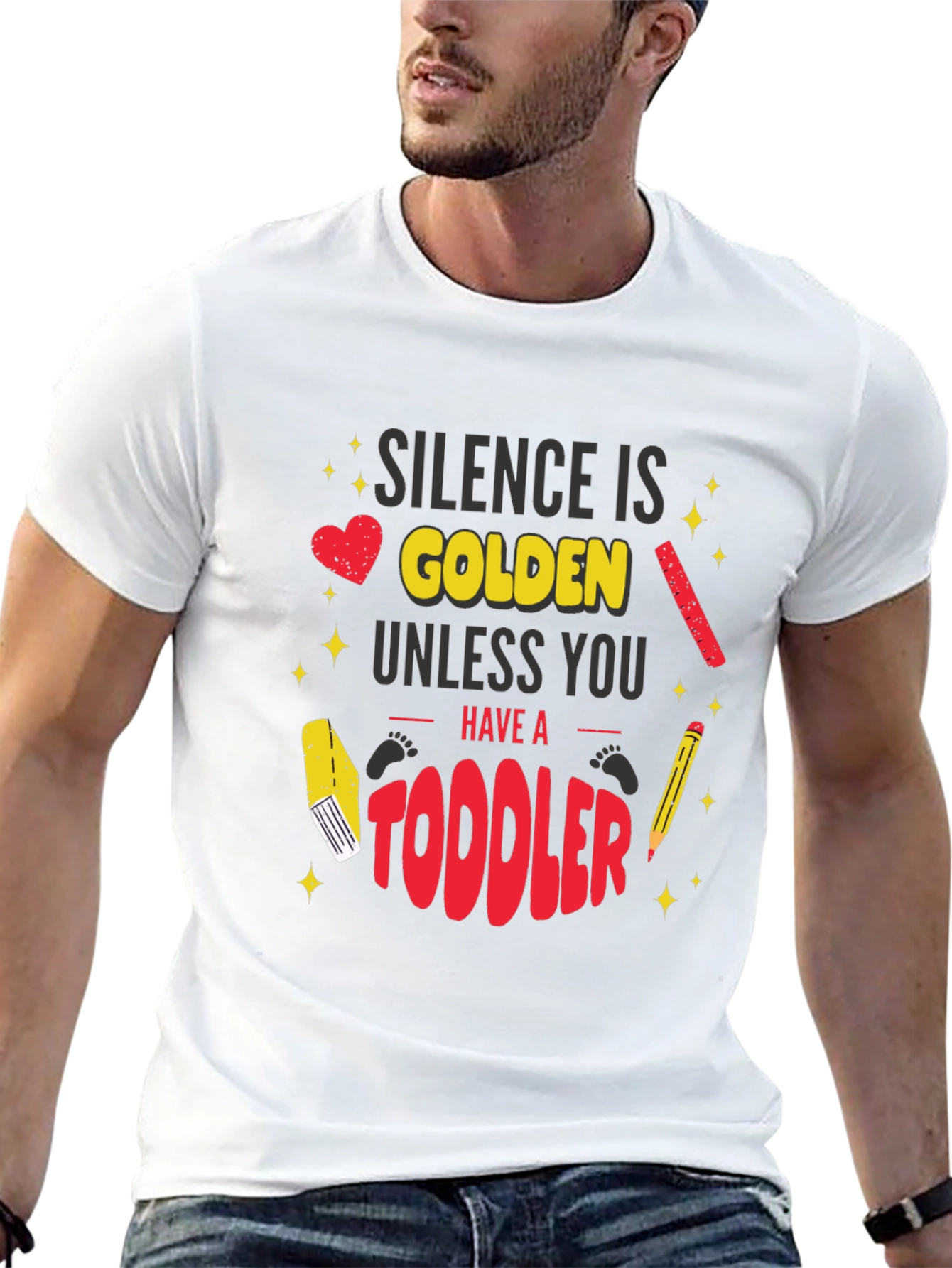 Black Silence is Golden Toddler Graphic T-Shirt view 13