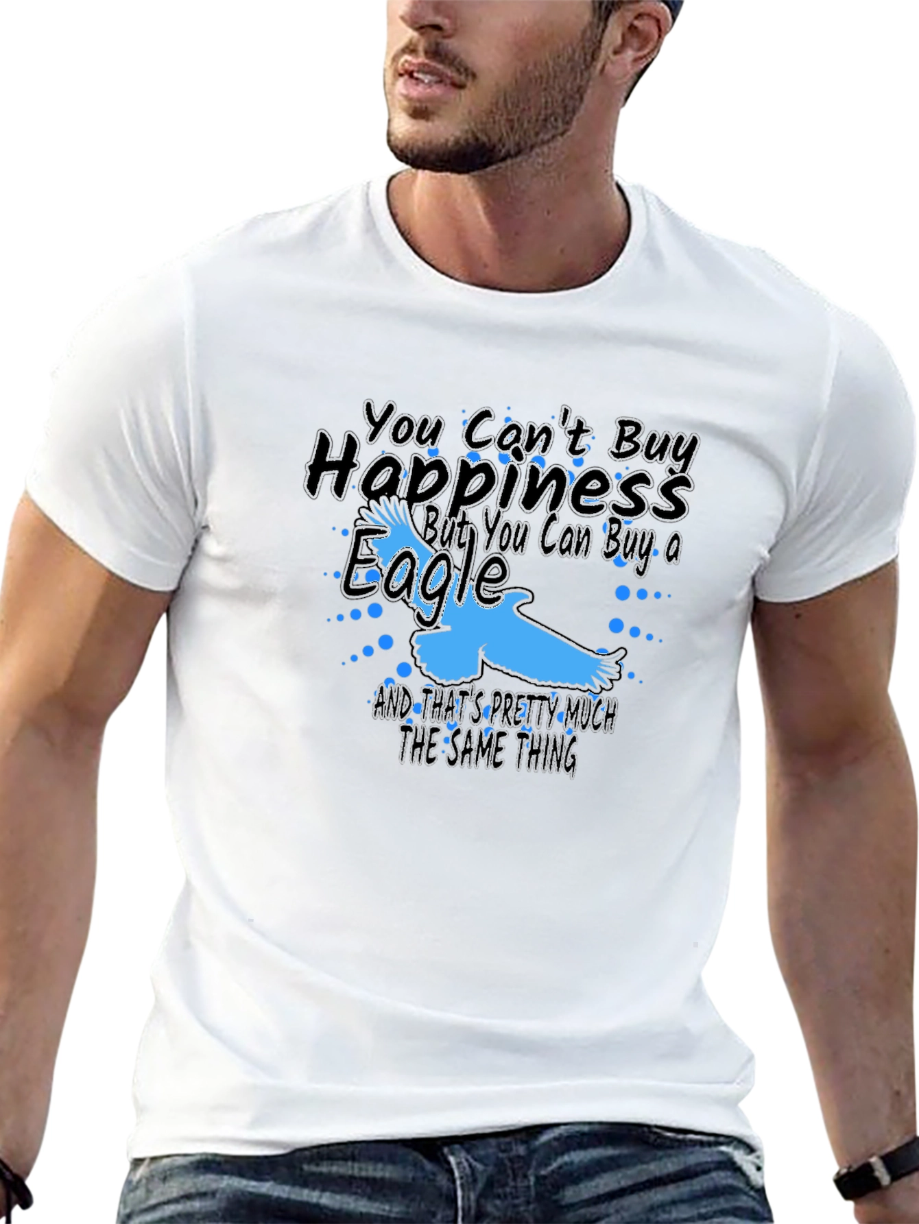 Black Eagle Happiness T-Shirt - Buy an Eagle view 13