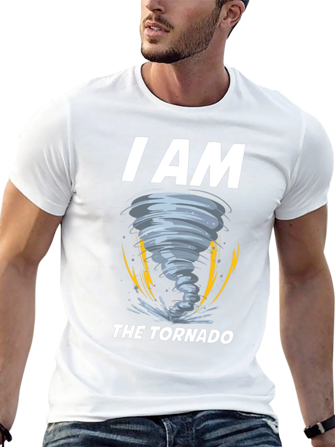 Black I Am The Tornado Graphic T-Shirt view 13