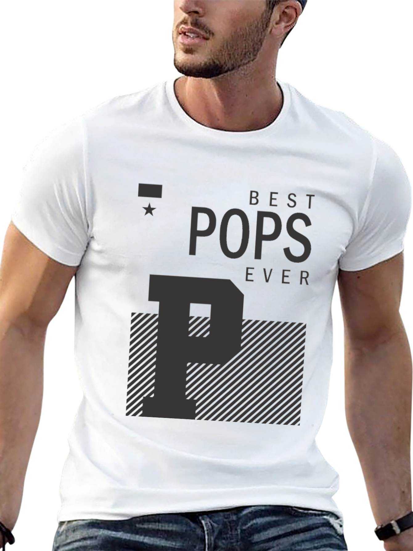 Black Best Pops Ever T-Shirt - Black Graphic Tee view 13