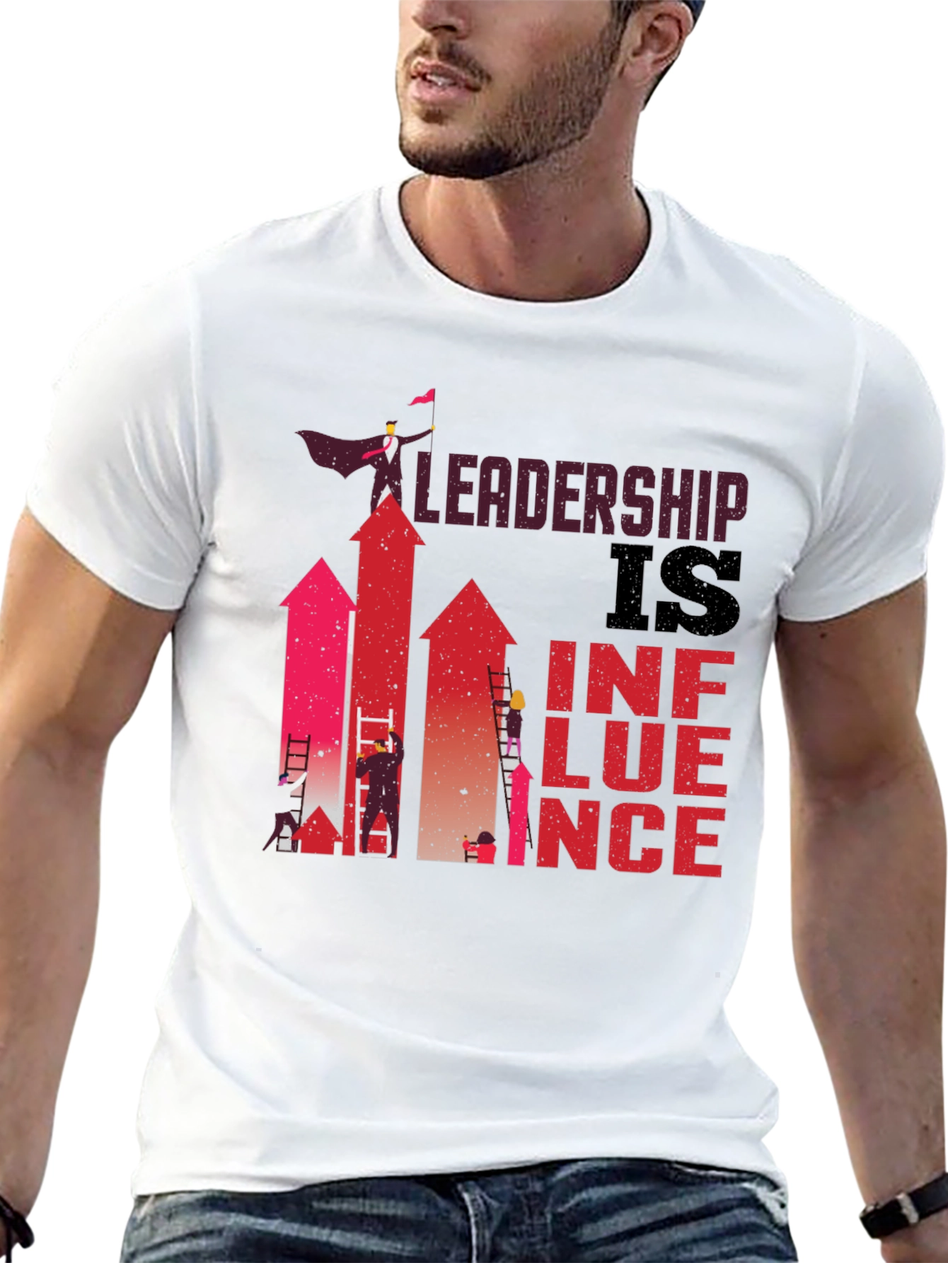 Leadership is Influence Graphic T-Shirt - 13