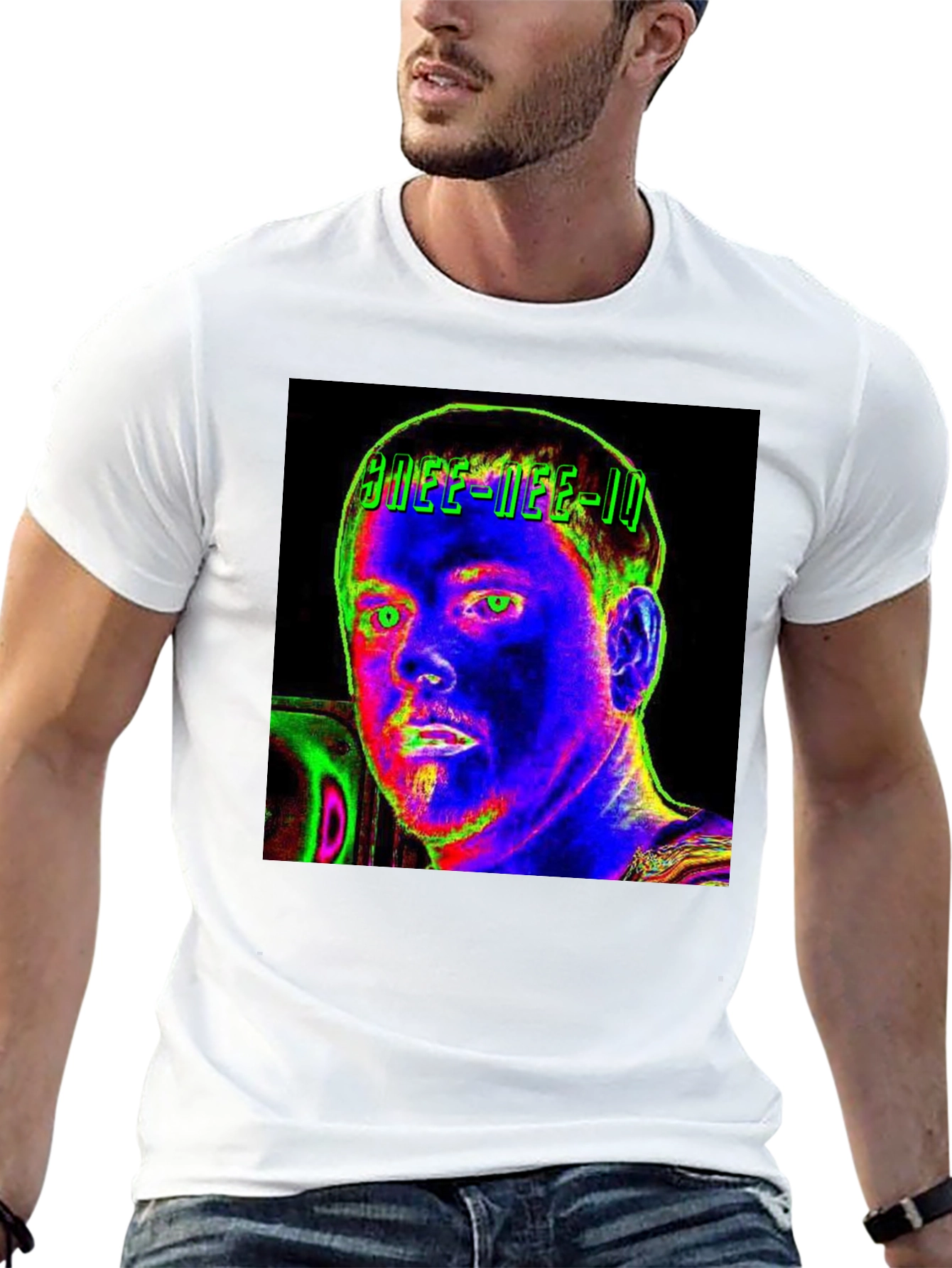 Black Unique Graphic Print Black T-Shirt view 13