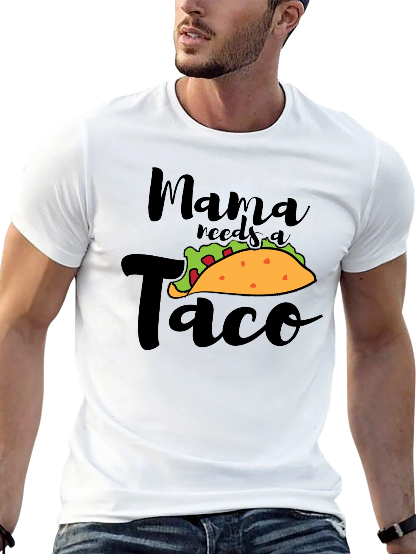 Black Mama Needs A Taco Funny Graphic Tee view 13