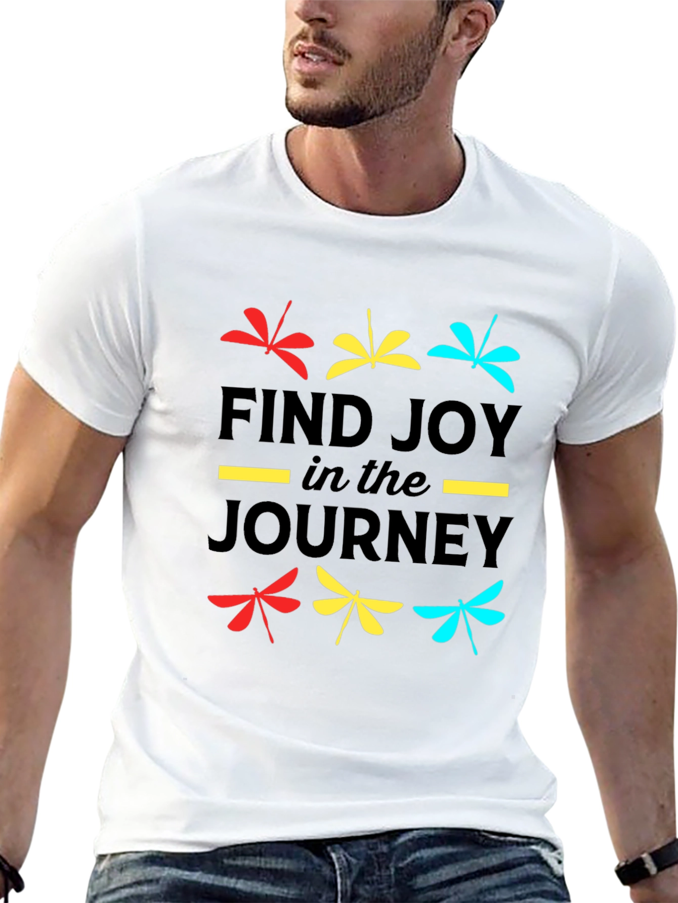 Black Find Joy Dragonfly Graphic Tee view 13