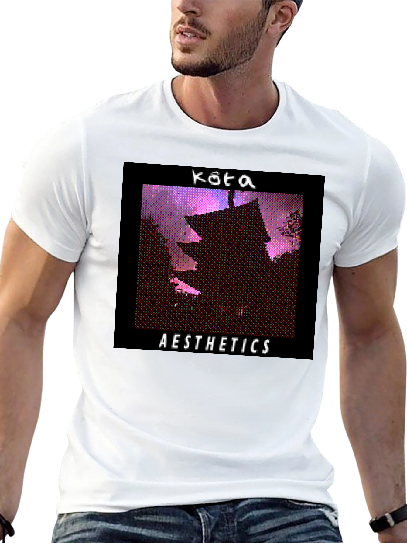 Black Kota Aesthetics Black T-Shirt view 13