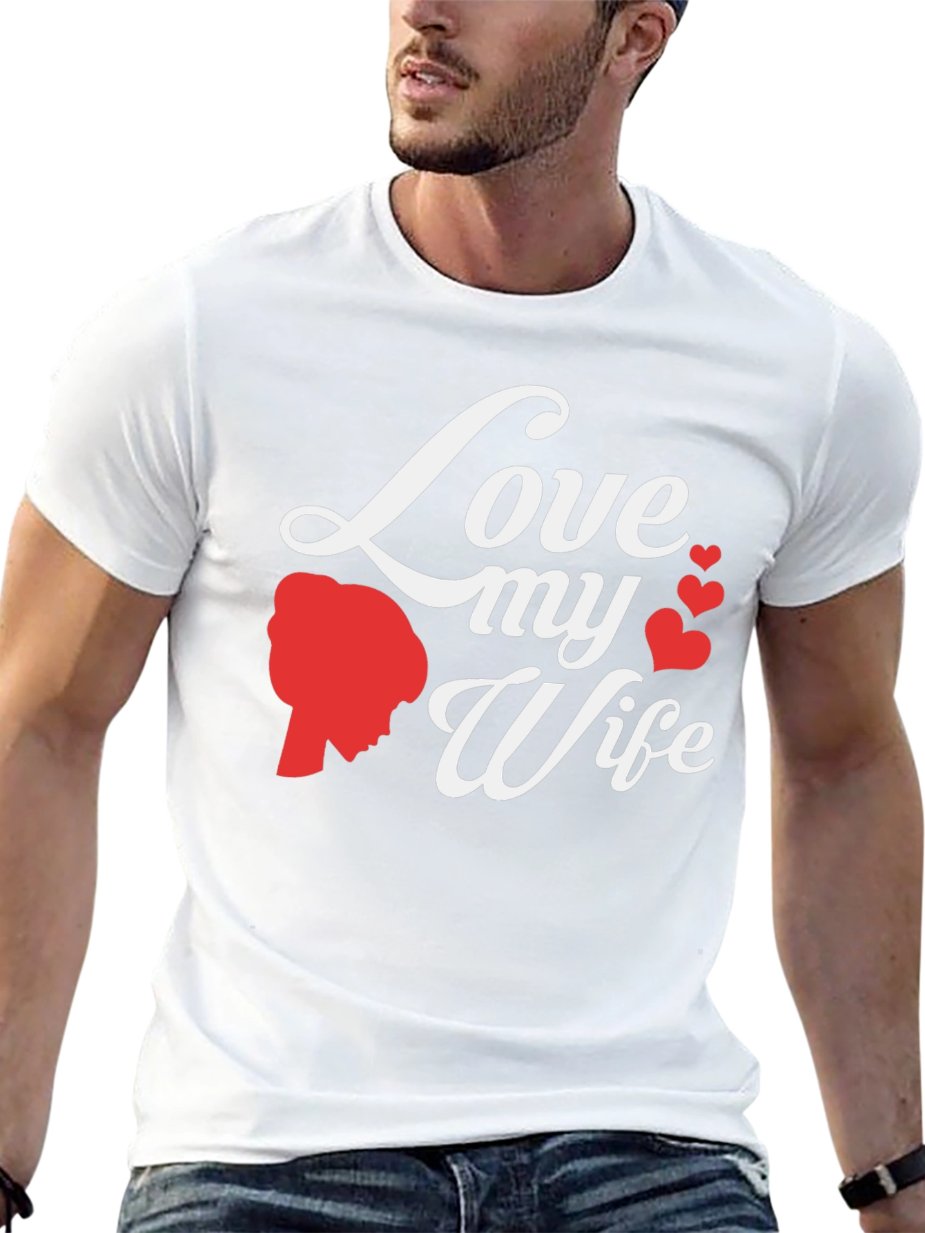 Black Love My Wife Graphic Tee view 13