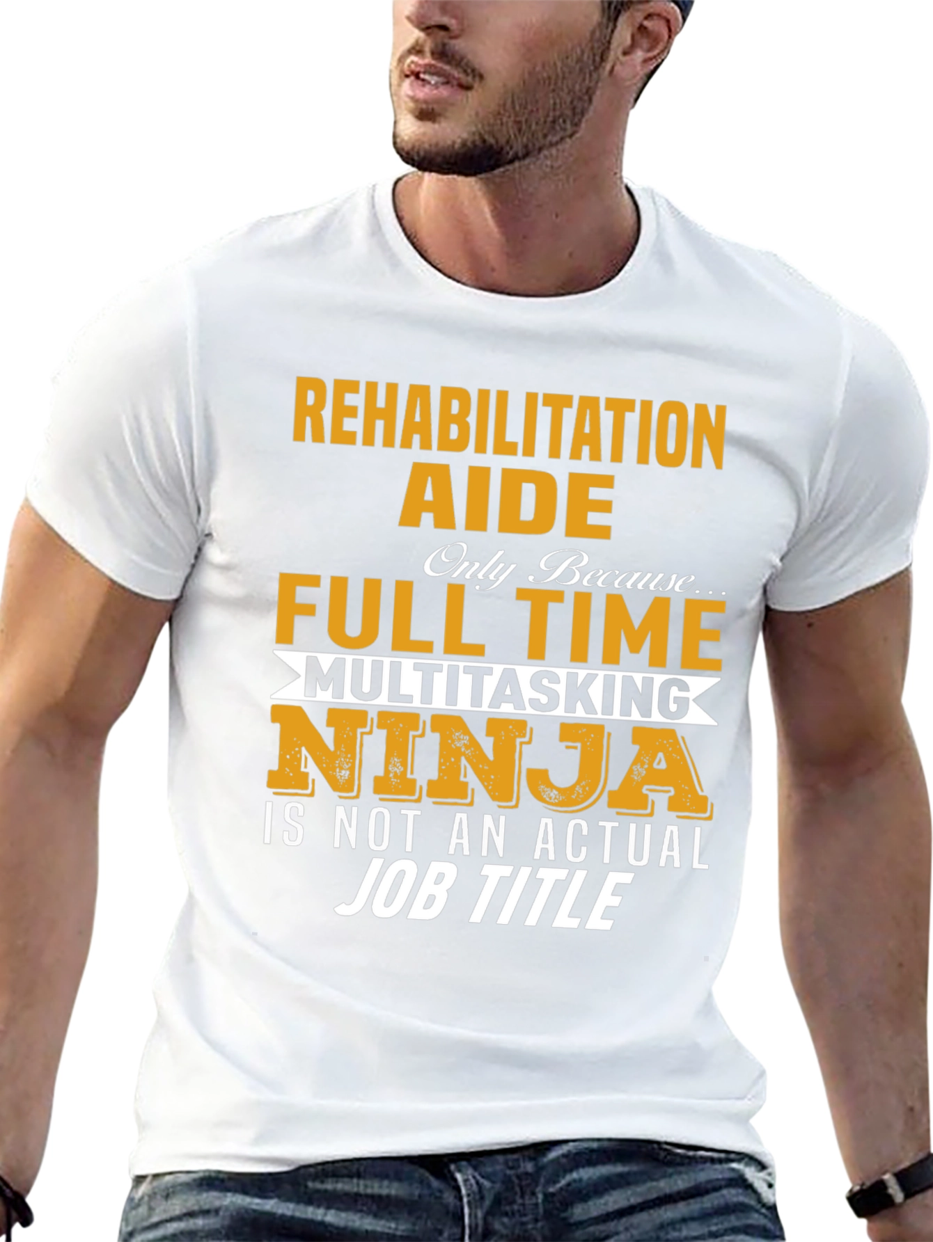 Black Rehabilitation Aide T-Shirt - Multitasking Ninja view 13