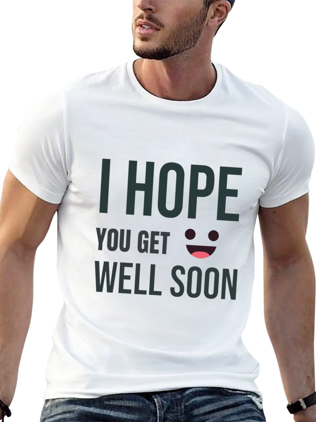 Black I Hope You Get Well Soon Black T-Shirt view 13