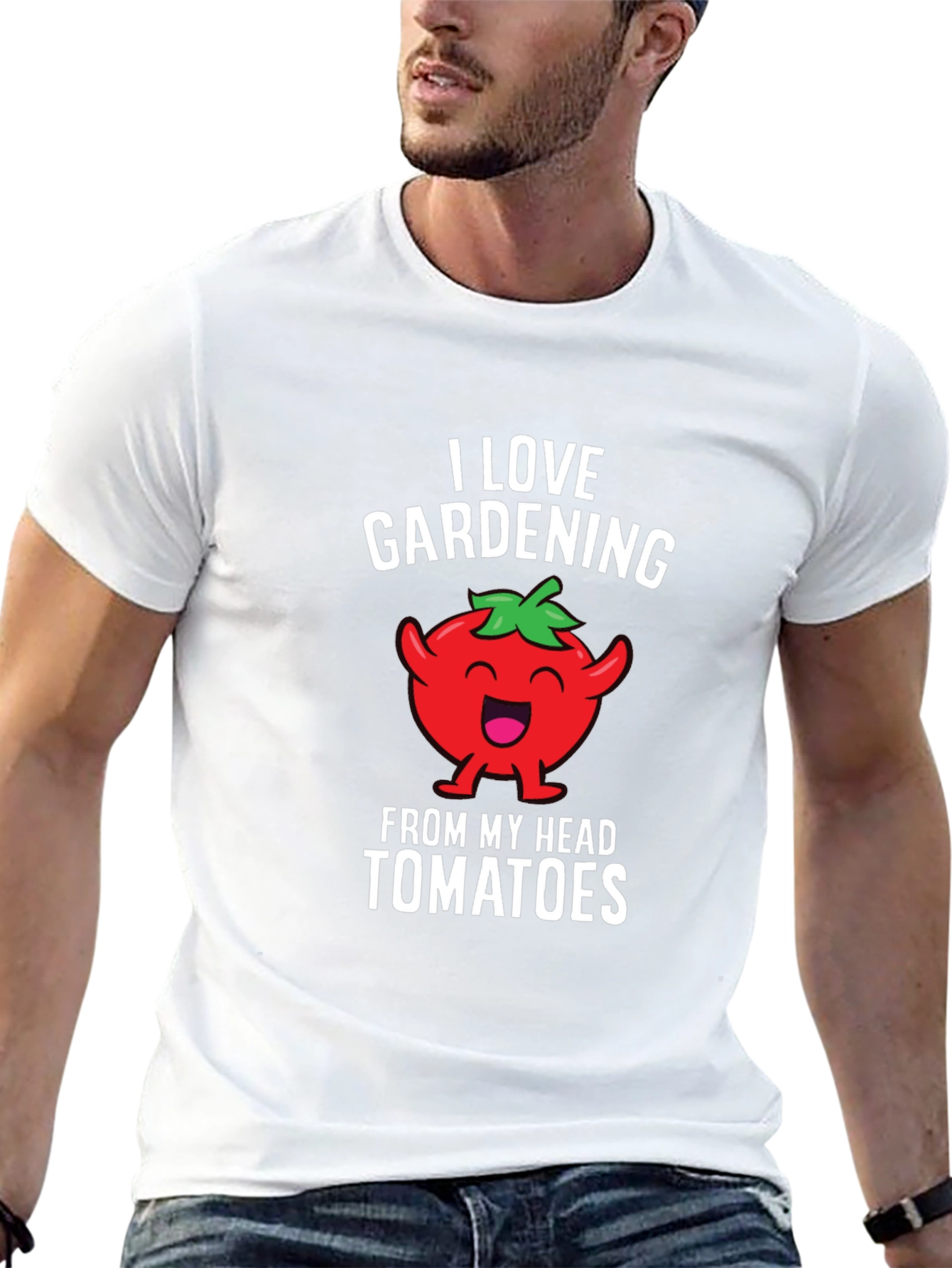 Black Gardening Tomato Head Graphic T-Shirt view 13
