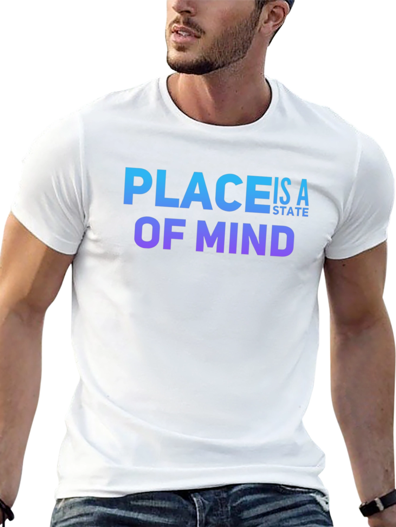 Black Place Is A State Of Mind T-Shirt view 13