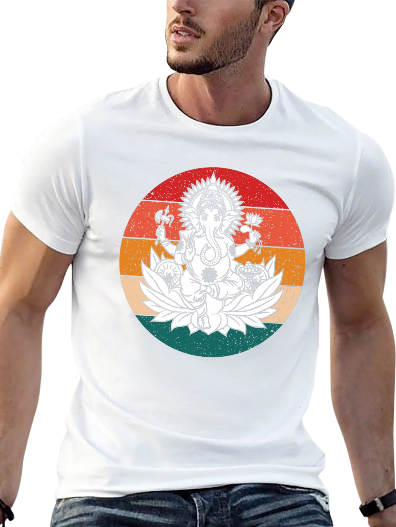 Ganesh Lotus Graphic Tee - 13