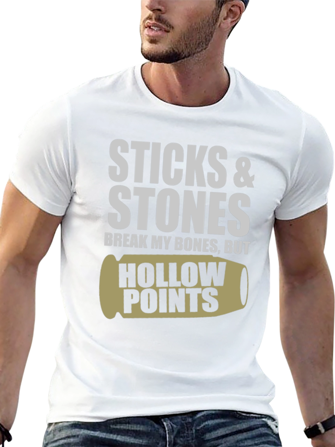 Black Sticks & Stones Hollow Points Graphic Tee view 13