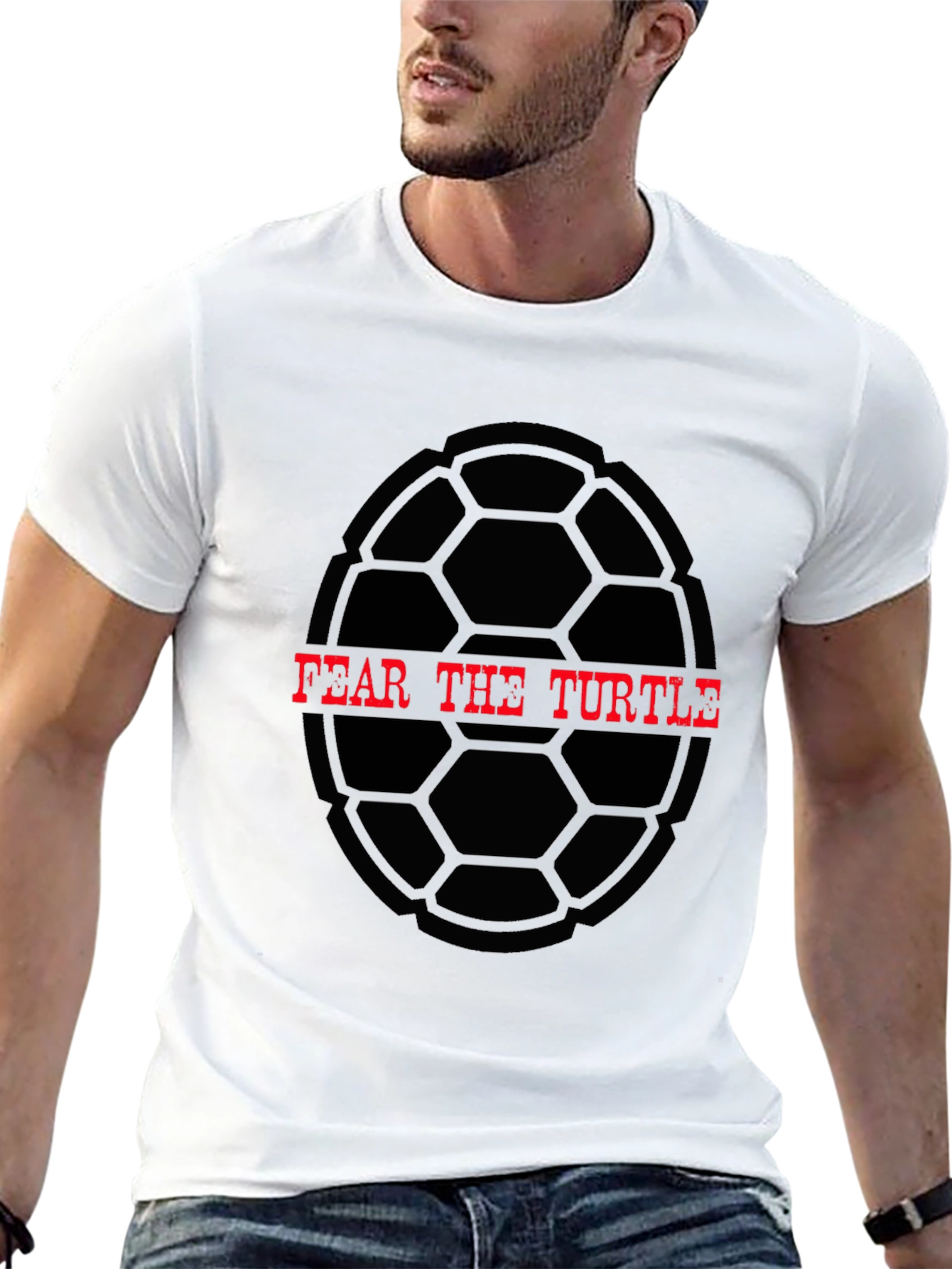 Black Fear The Turtle Graphic Tee - Black view 13