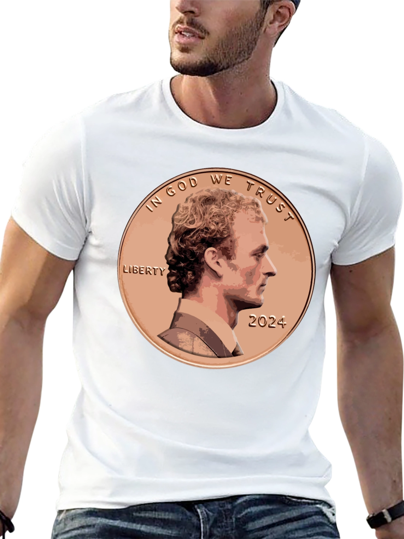 Black 2024 Penny T-Shirt: In God We Trust view 13