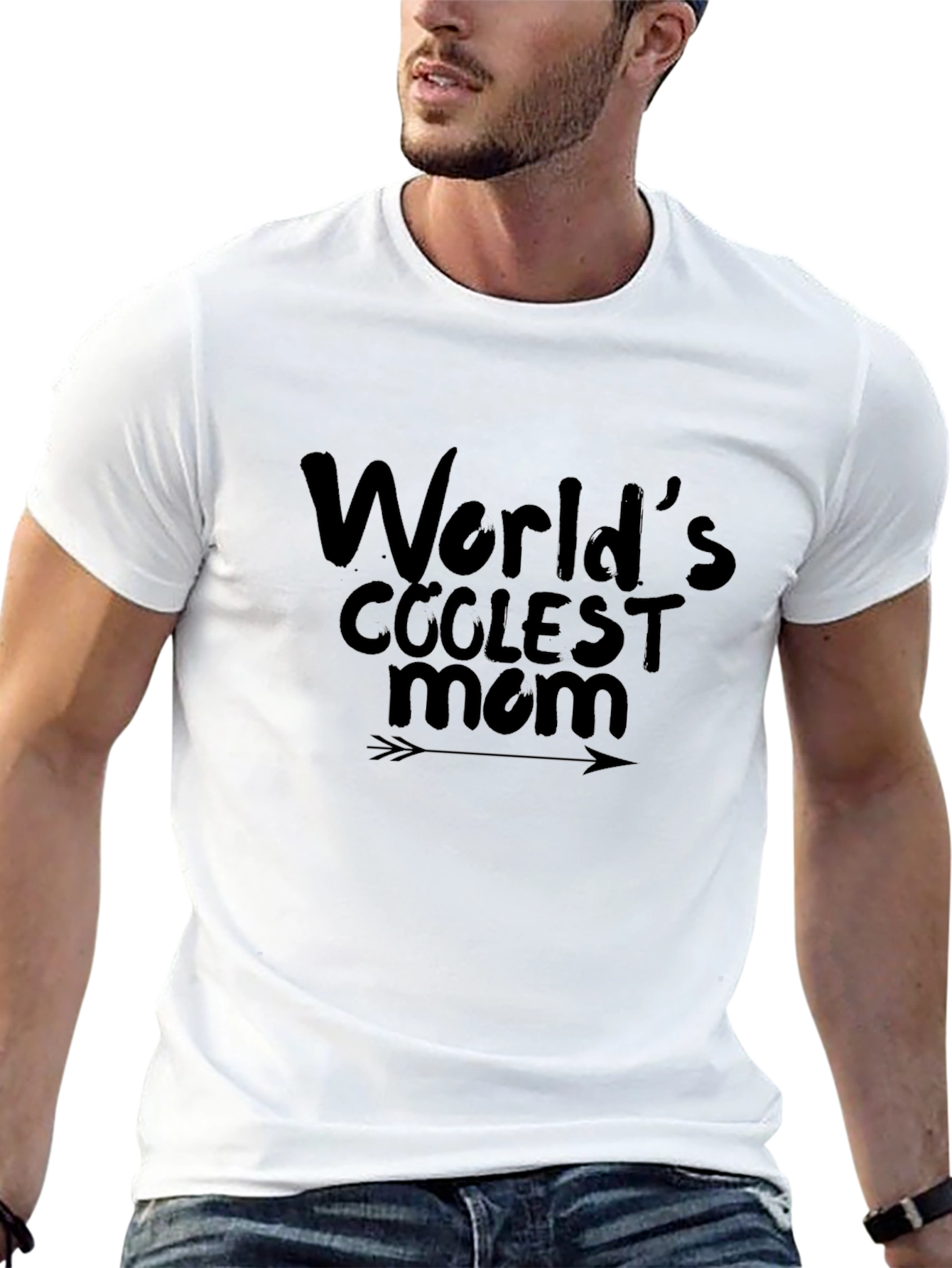 Black World's Coolest Mom Graphic Tee - Black view 13