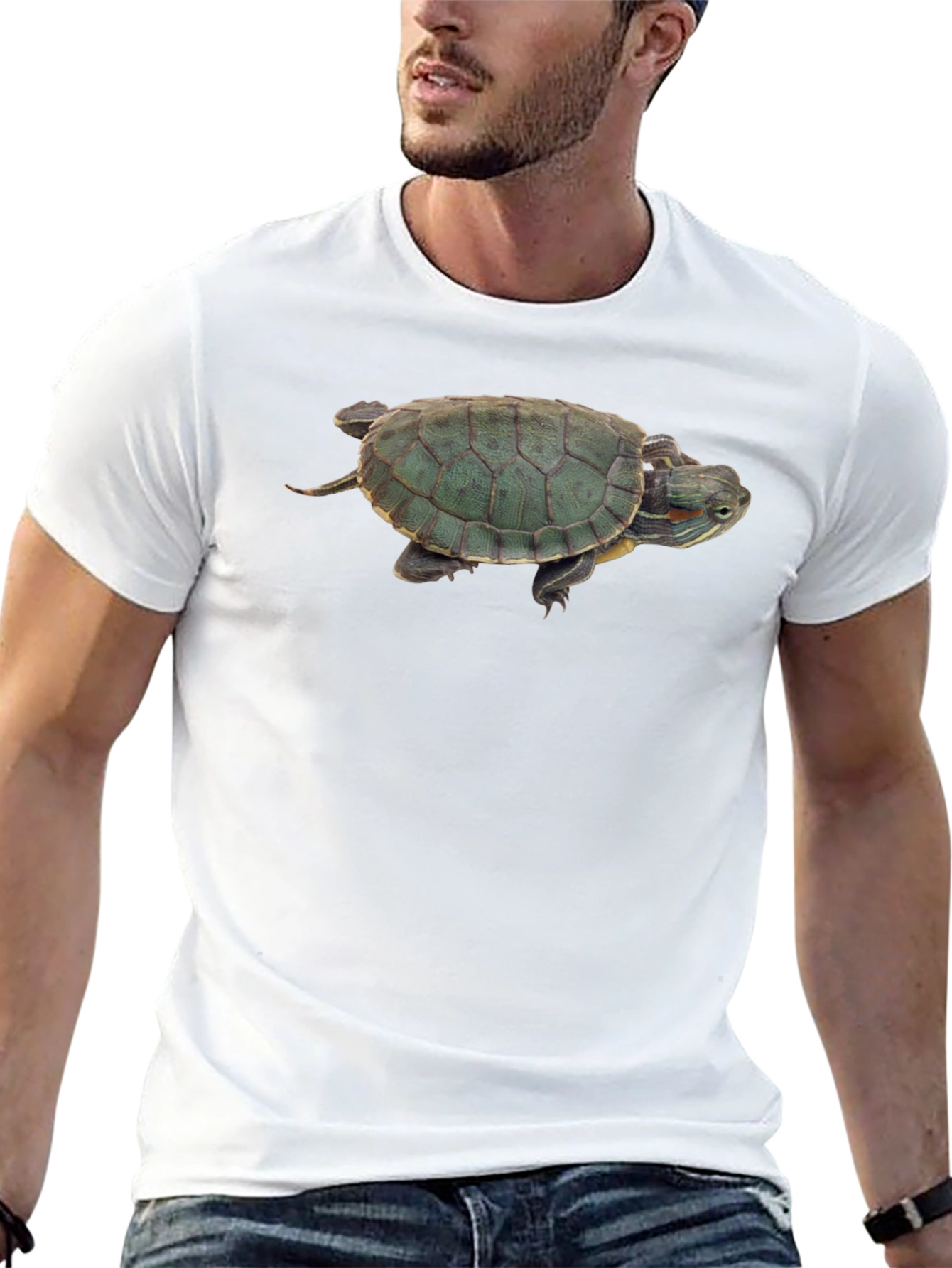Black Turtle Graphic Black T-Shirt view 13