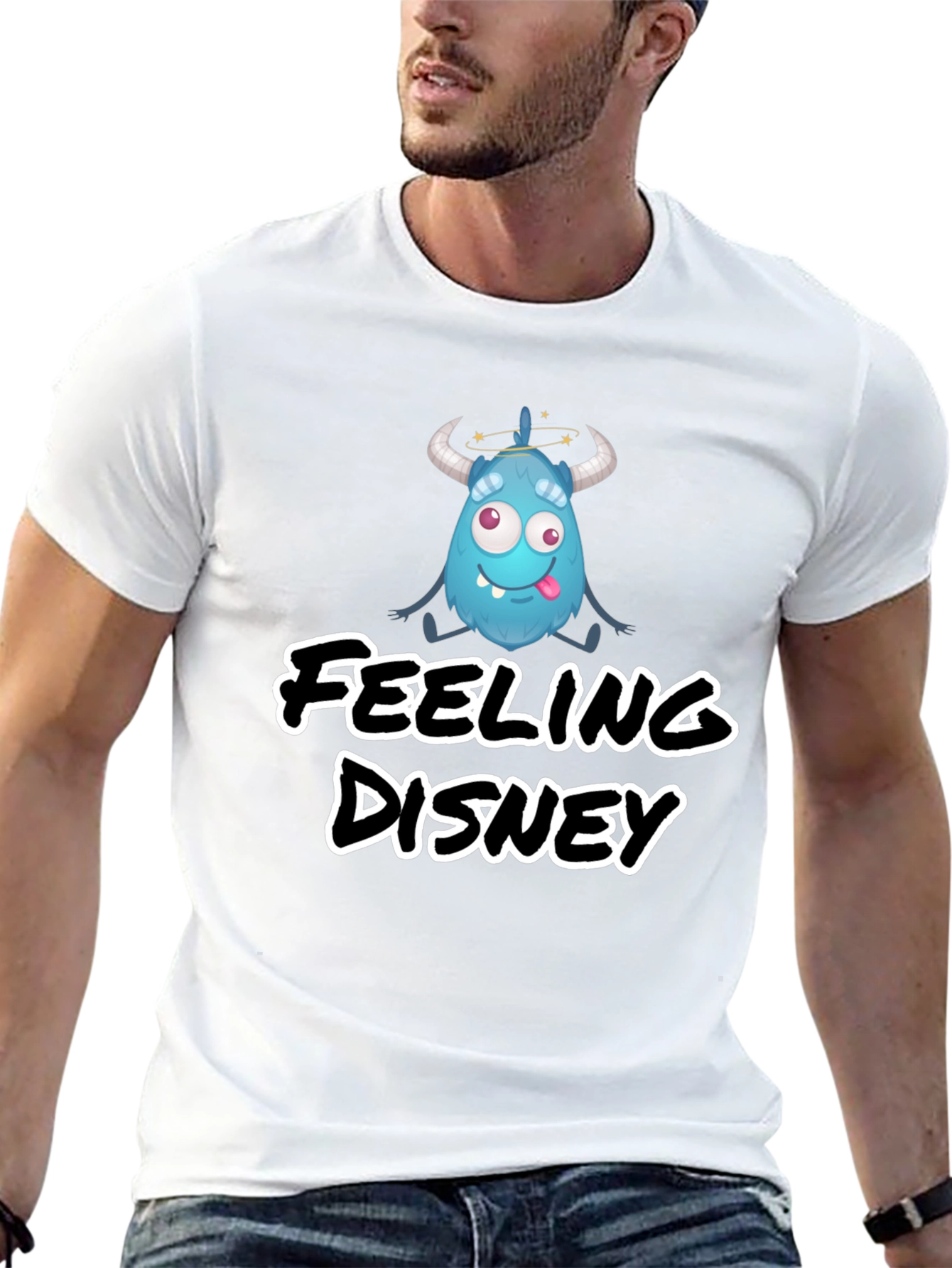 Black Feeling Disney Black T-Shirt view 13