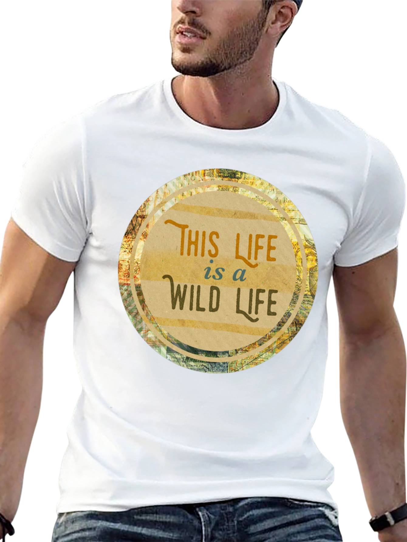 Black This Life Is A Wild Life T-Shirt view 13