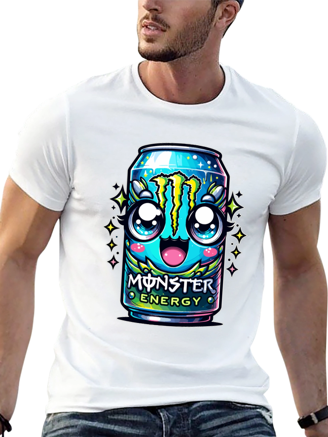 Monster Energy Kawaii Graphic Tee - Black - 13