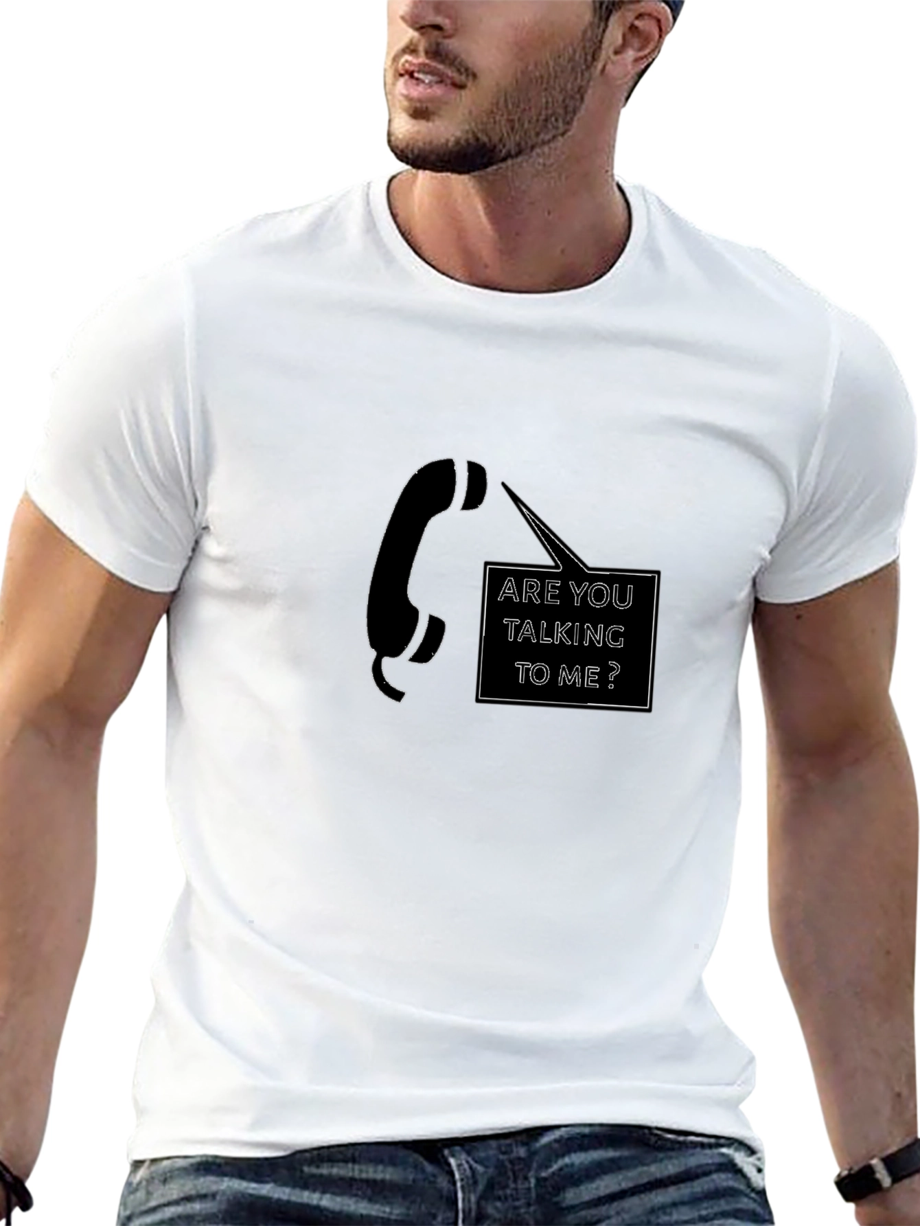 Black Are You Talking To Me? Graphic Tee view 13