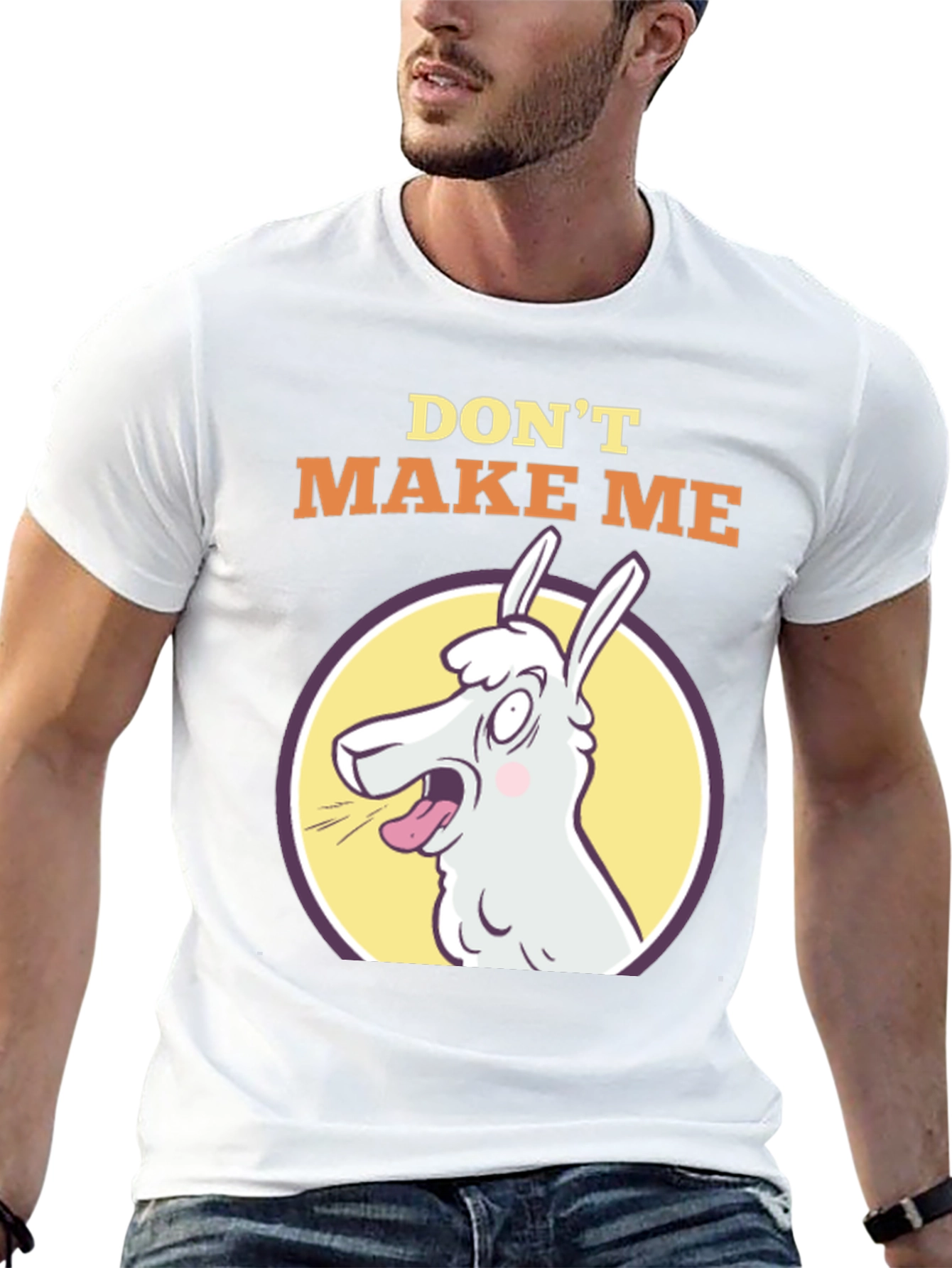 Black Don't Make Me Llama T-Shirt - Funny Animal Tee view 13