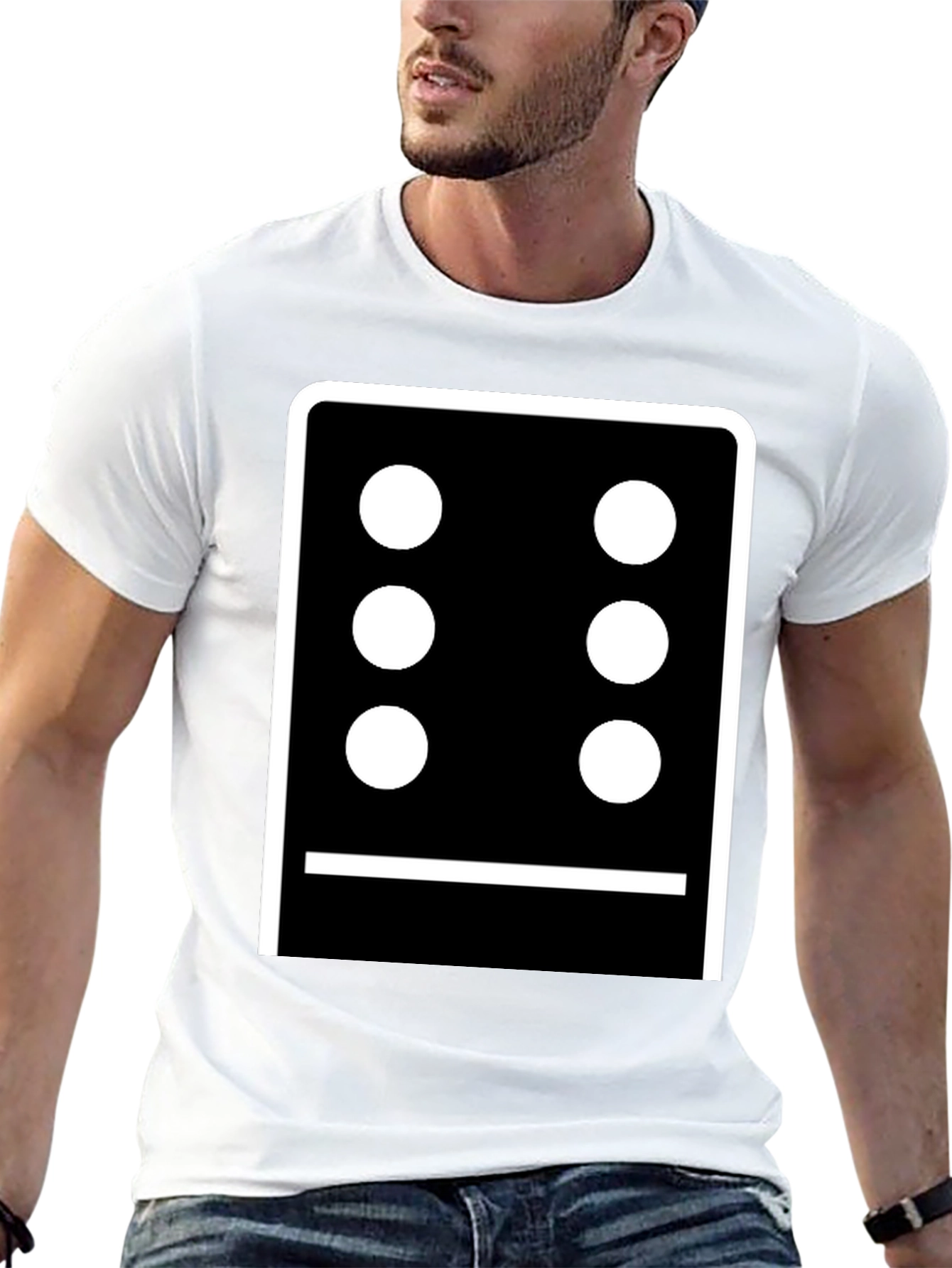 Black Dice Six Graphic Tee - Black Cotton Casual view 13