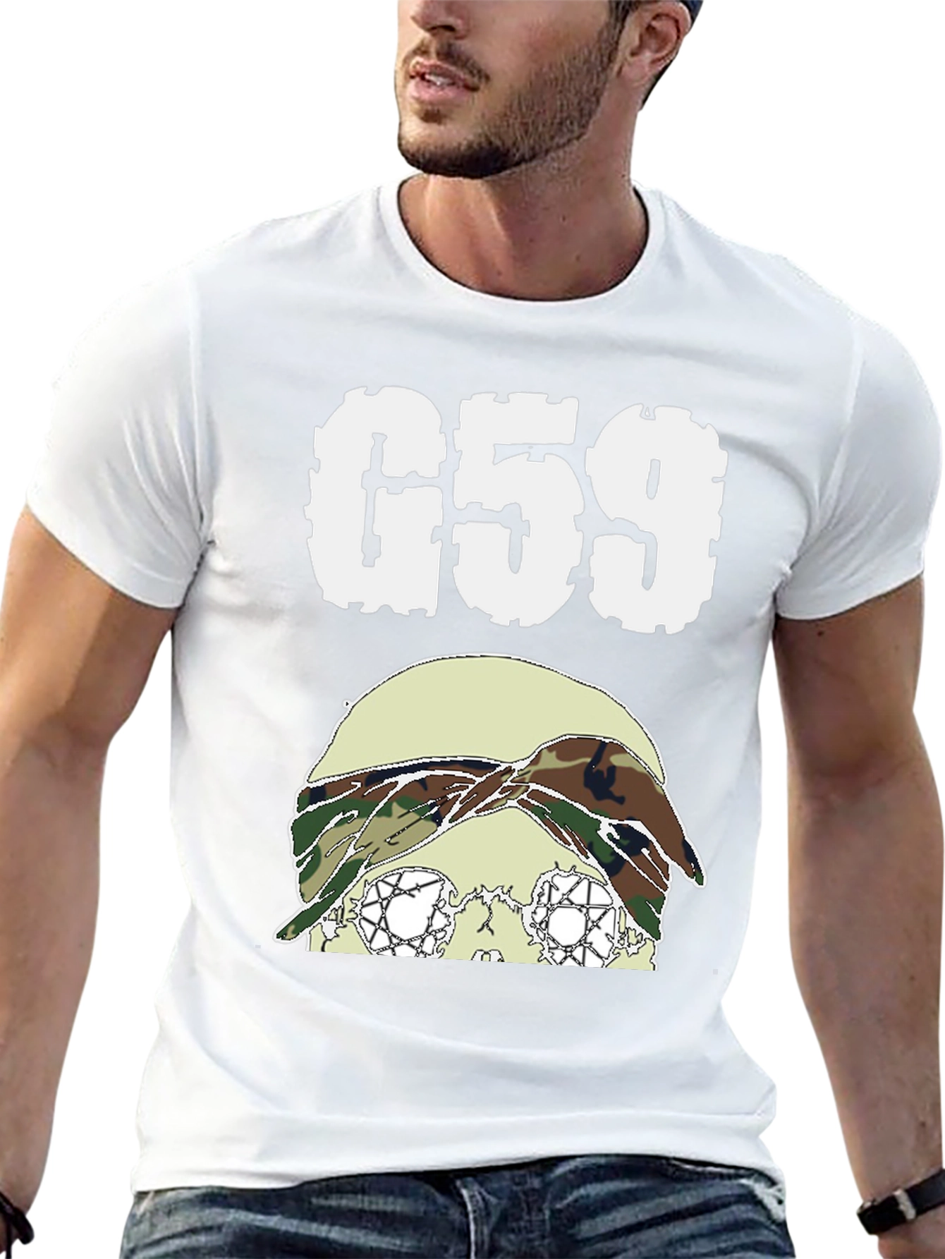 G59 Skull Graphic T-Shirt - Black - 13