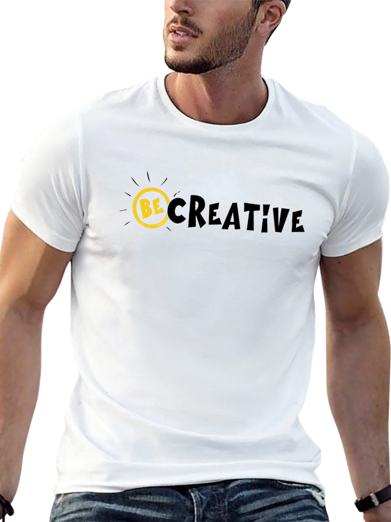 Black Be Creative Graphic T-Shirt view 13