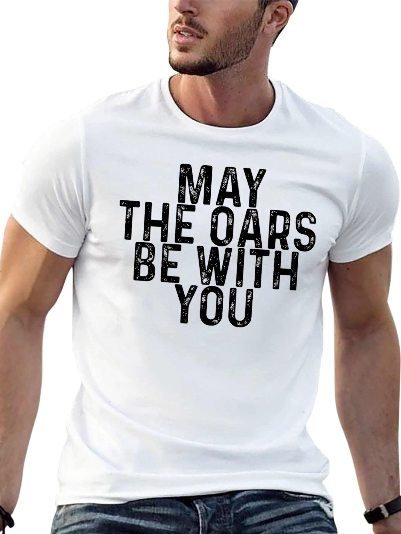 Black May the Oars Be With You - Graphic T-Shirt view 13