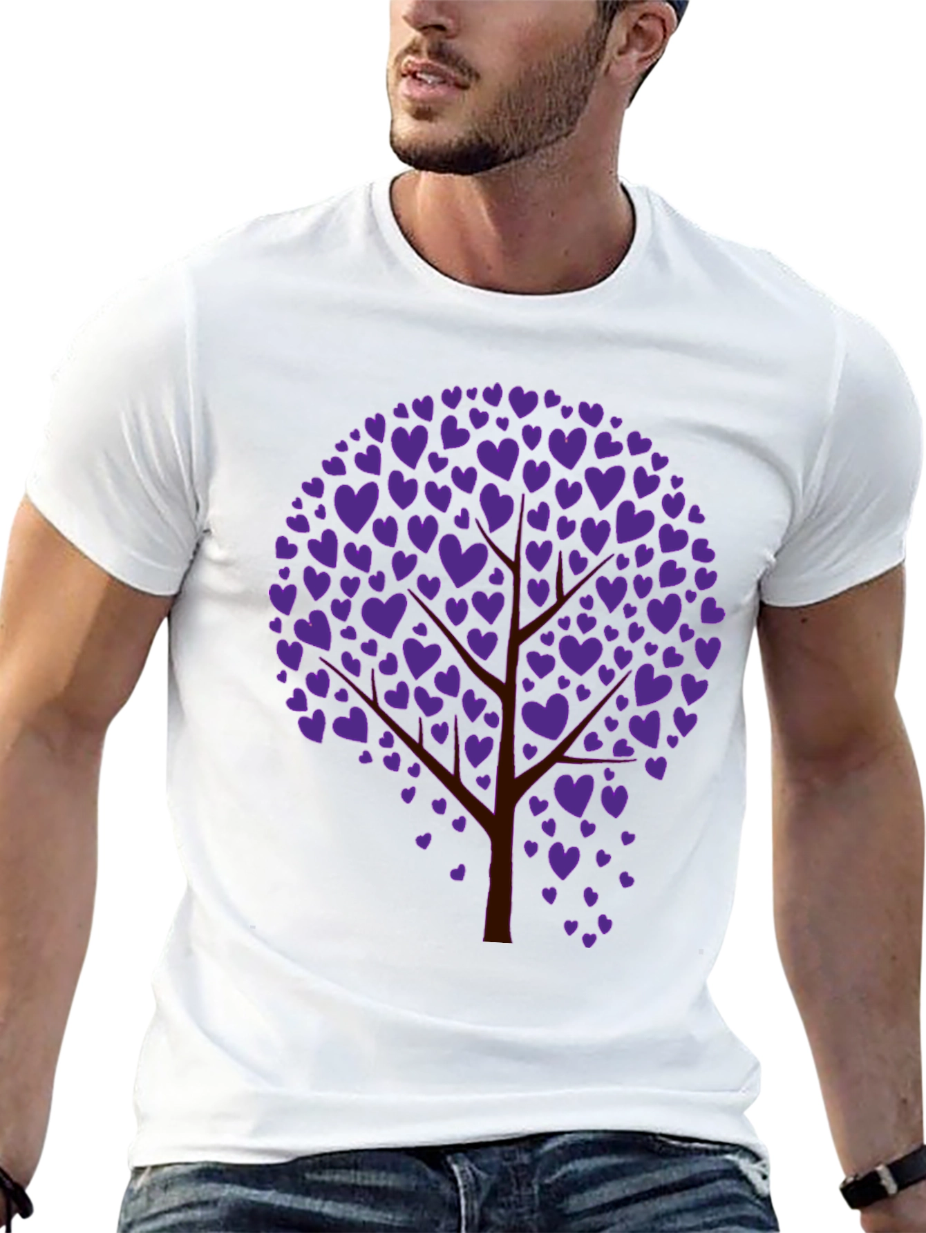 Black Heart Tree Graphic Tee - Black view 13